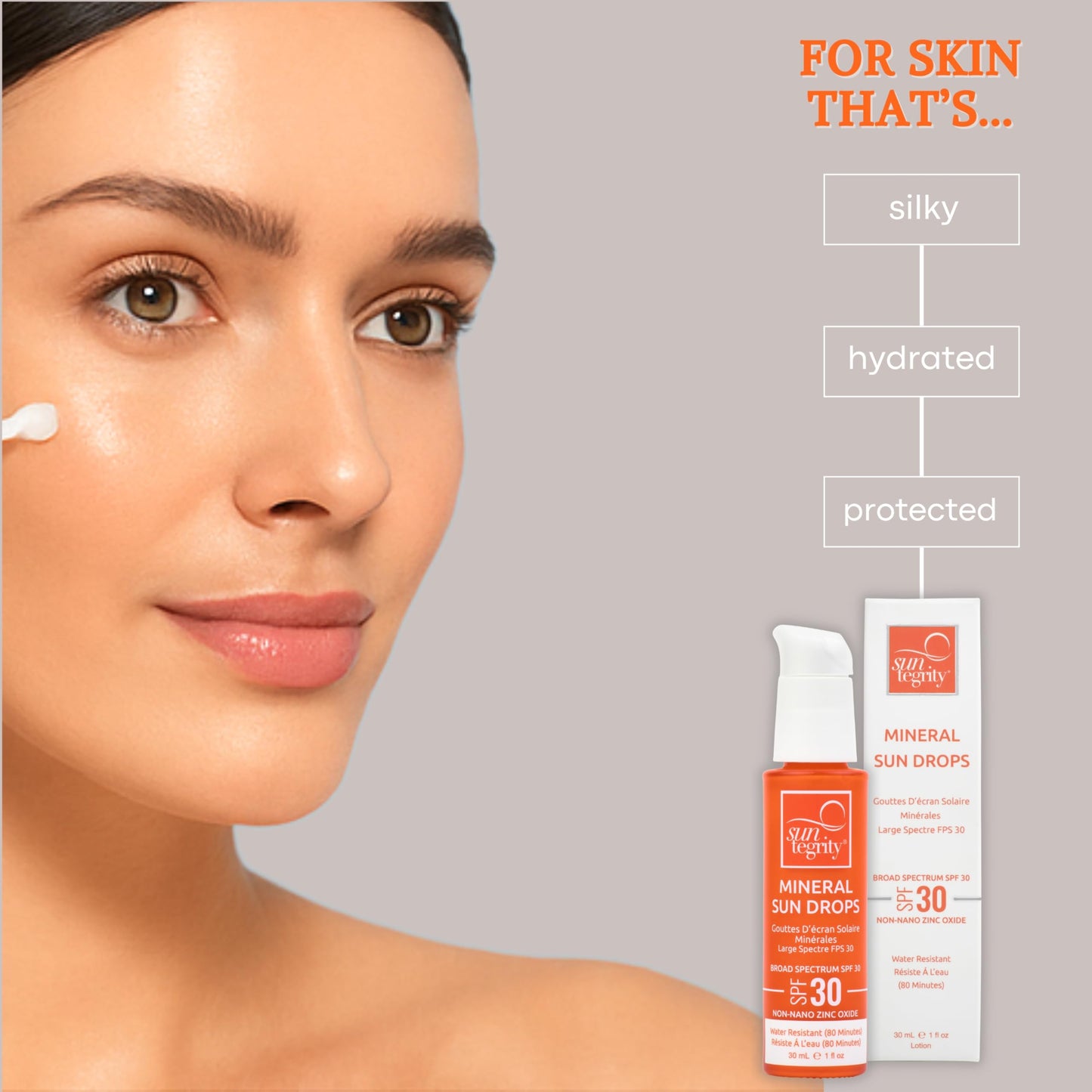 Suntegrity Mineral Sun Drops SPF 30 | Broad Spectrum Zinc Oxide Sunscreen for Face | Vegan, Reef-Safe, Non-Greasy Daily Sun Protection | Beauty & Personal Care Suntegrity