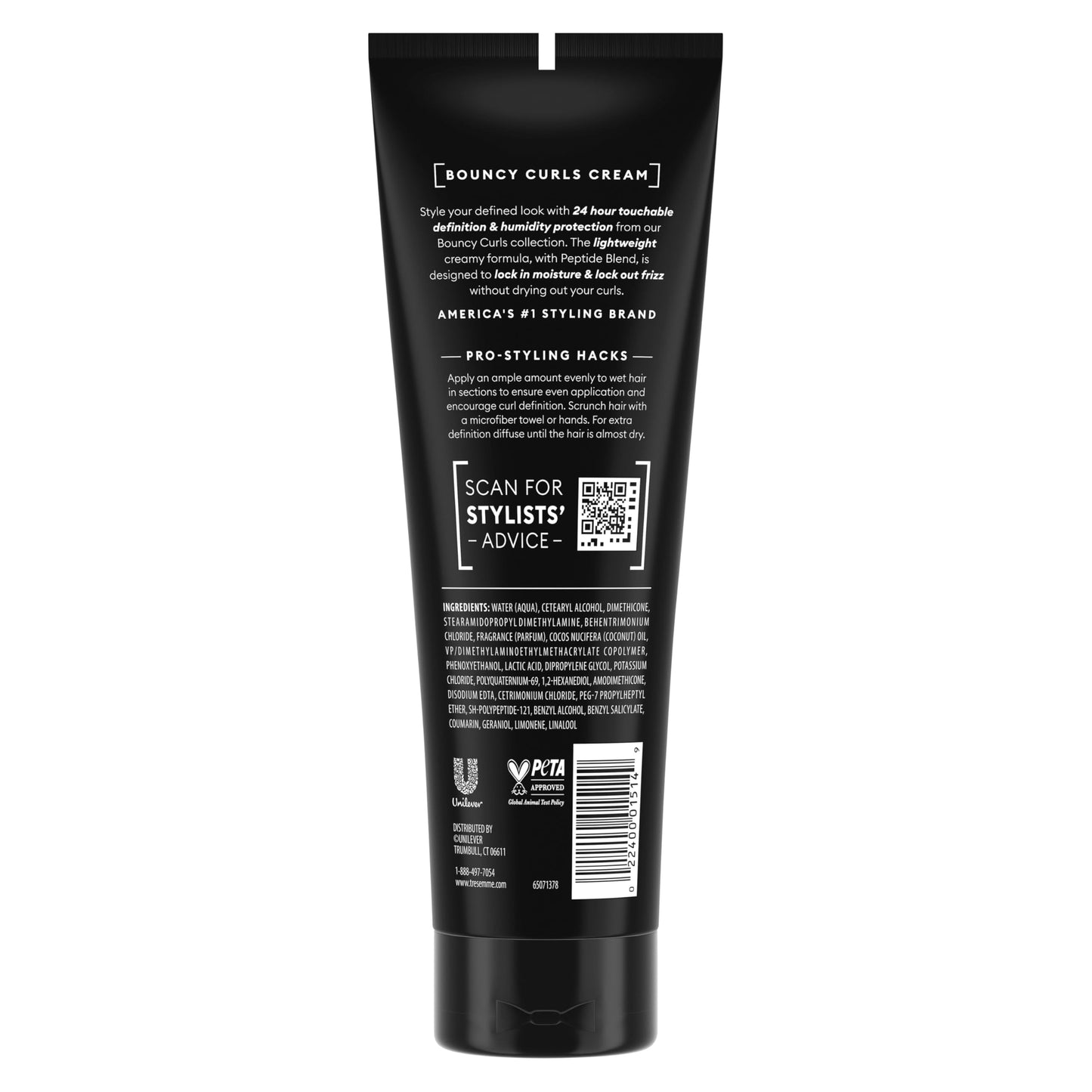 TRESemmé Defining Cream 1 ct Bouncy Curls for Lightweight + Curl Control + Humidity Protection, with Peptide Blend, 9 fl oz Beauty & Personal Care TRESemmé