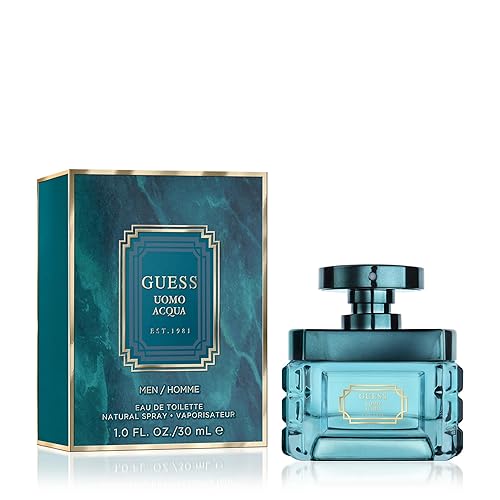Guess Uomo Acqua Eau de Toilette Cologne Spray For Men, 1.0 Fl. Oz. Beauty & Personal Care GUESS