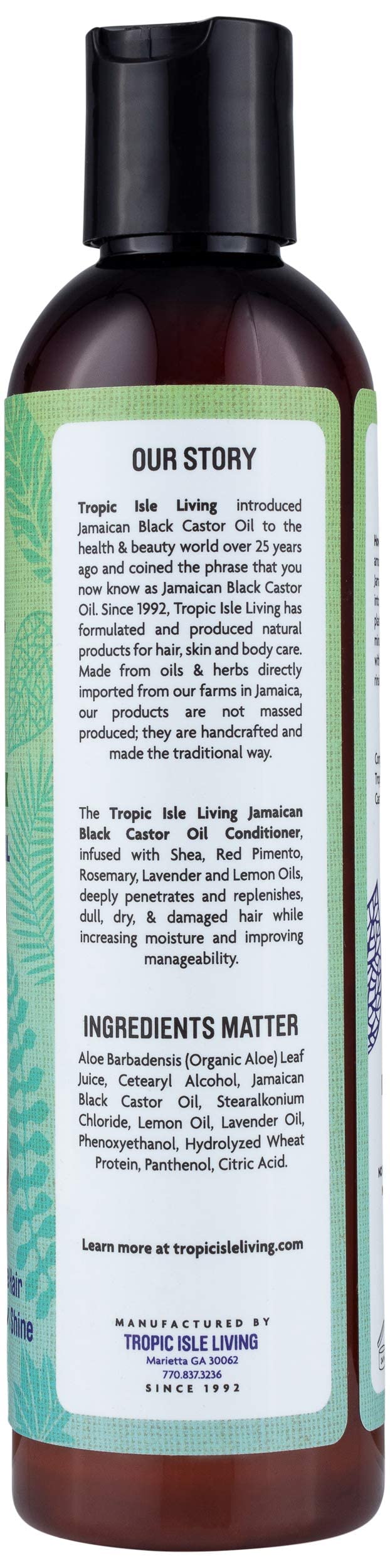 Tropic Isle Living Jamaican Black Castor Oil Conditioner 8 oz Beauty & Personal Care Tropic Isle Living