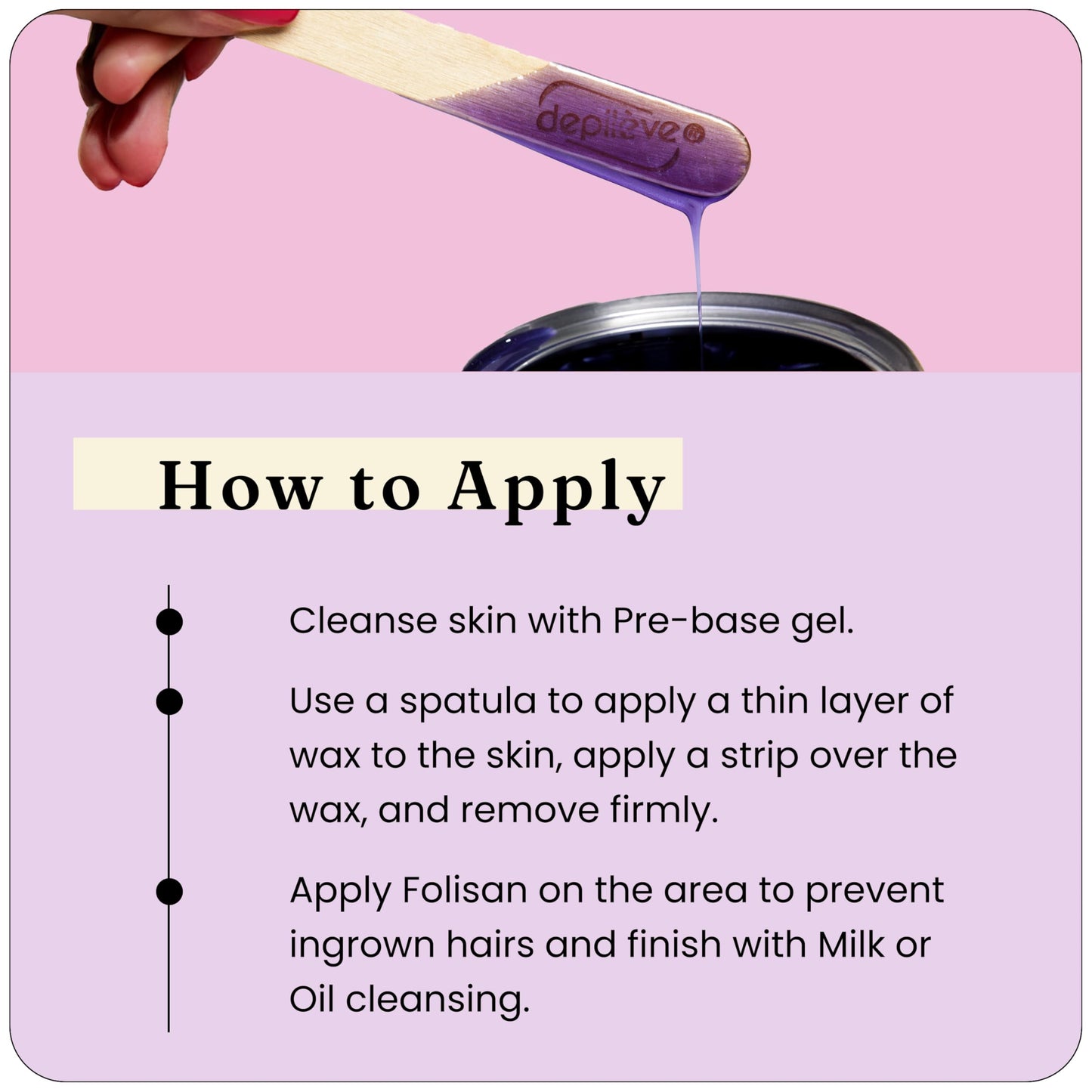 Depileve Strip Wax for Hair Removal - Lavender Rosin Wax for Sensitive Skin - Full-Body - Ideal for Delicate Areas - Moisturizing Strip - for Salon Beauty and Personal Care Depileve