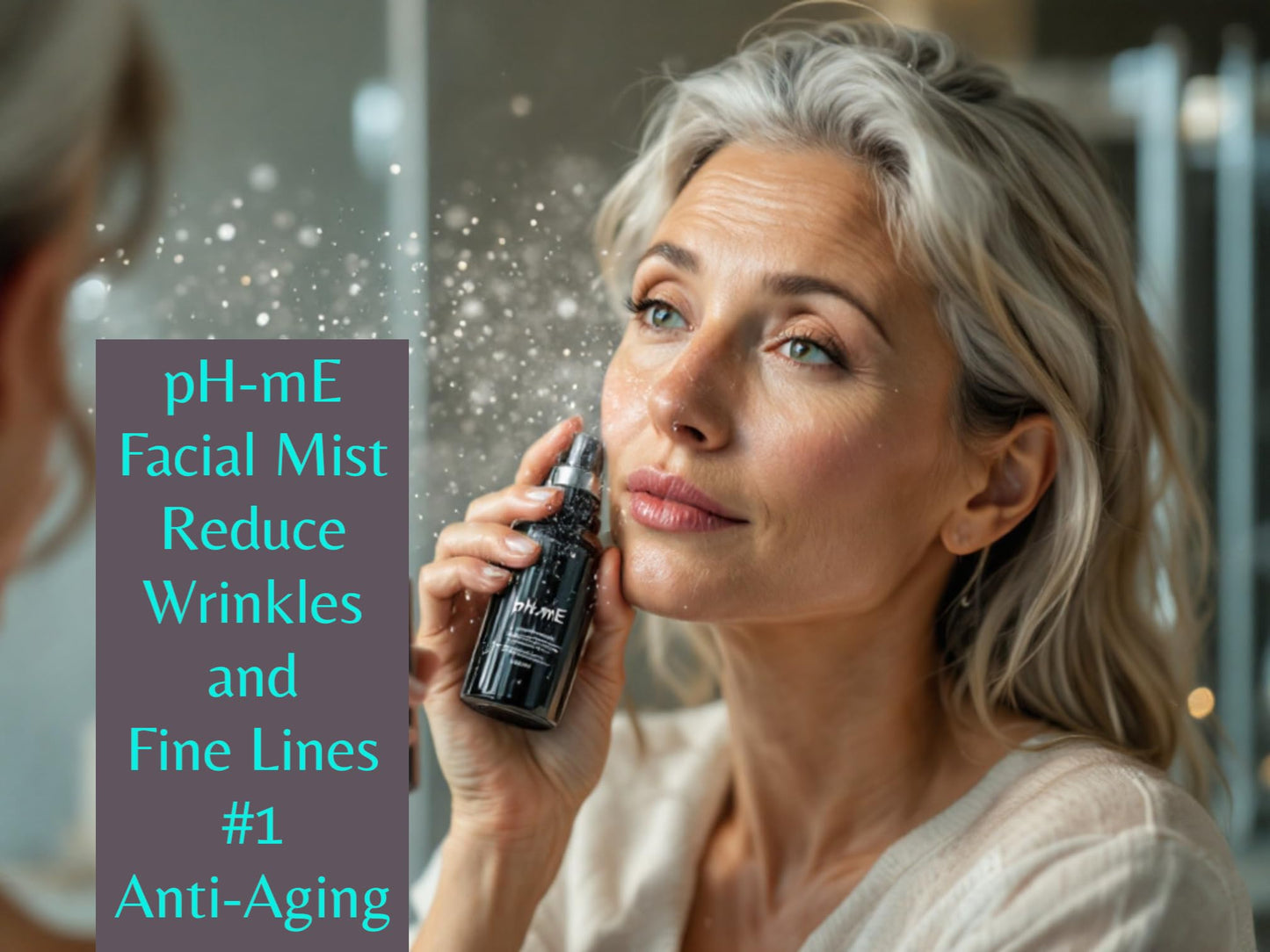 pH-mE Hydrating Cleaning Face Mist, Copper Rose, Pure, Natural, Organic Ingredients Helps your Skin Reduce Wrinkles, Fine Lines, Inflammation, Acne Beauty & Personal Care pH-mE