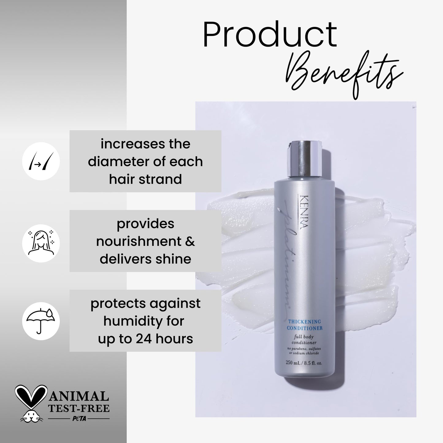 Kenra Professional Platinum Thickening Conditioner | Provides Nourishment & Delivers Shine | Increases Thickness & Volume | Body & Fullness | Protects Beauty & Personal Care Kenra