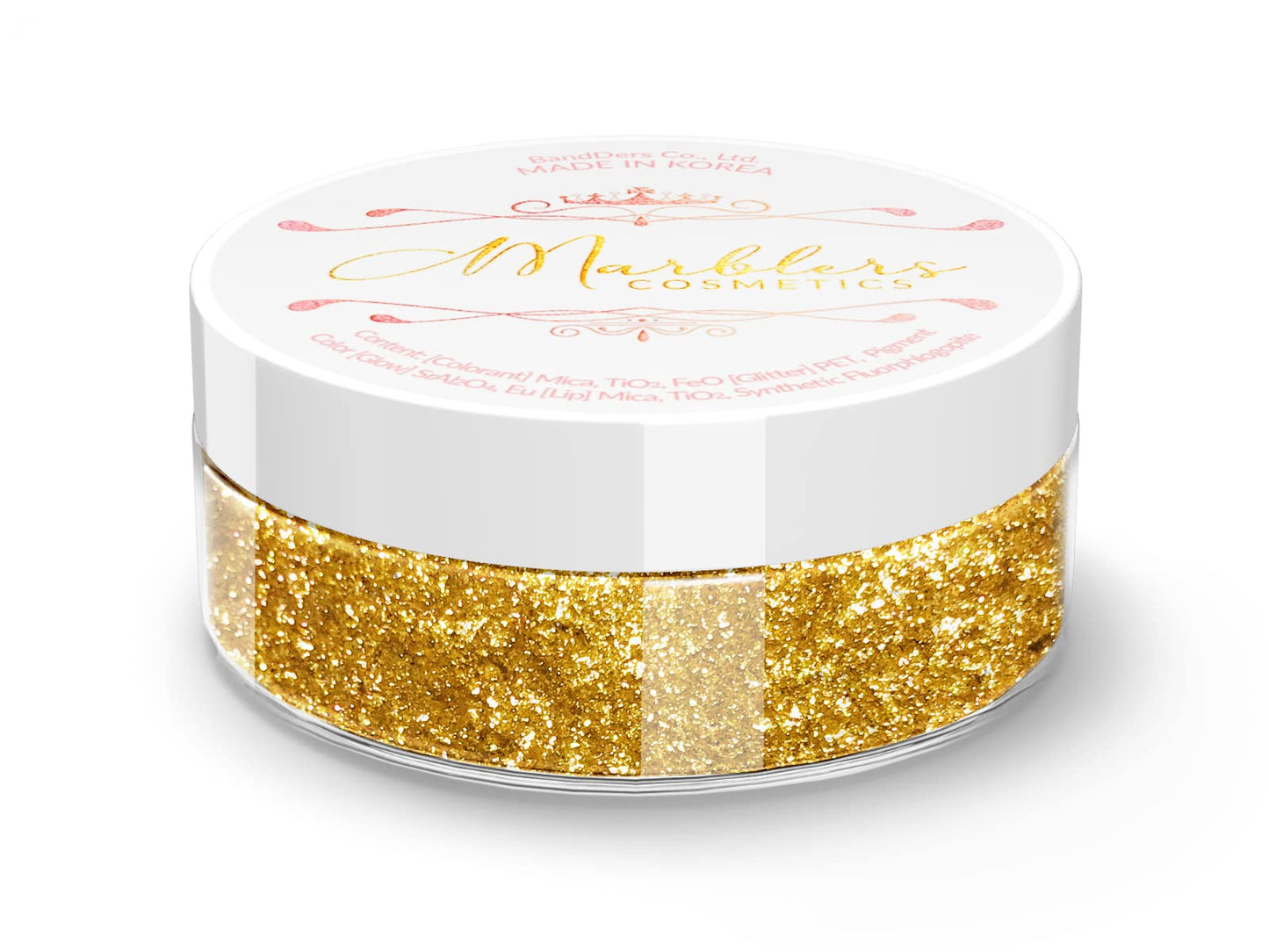 MARBLERS Chunky Natural Mica Powder [Giant Gold] 0.11oz (3g) | Highly Pigmented | Non-Toxic, Vegan, Cruelty-Free | Eyeshadow, Body Butter, Nail Beauty & Personal Care MARBLERS