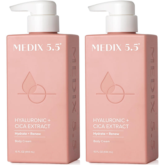 Medix 5.5 Hyaluronic Acid + Vitamin E Cream Body Lotion For Women | Hydrating Dry Skin Firming Lotion Minimizes Look Of Wrinkles, Stretch Marks Beauty & Personal Care Medix 5.5