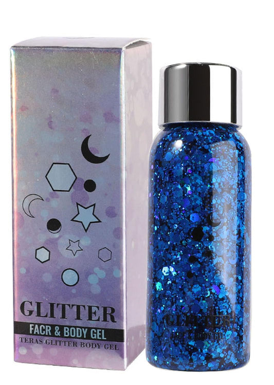 JUDEWY Body Glitter Gel, Face Glitter Body Glitter Glitter Liquid Eyeshadow, Face Hair Nail Glitter, Holographic Makeup Festival Glitter Makeup (06) Beauty & Personal Care JUDEWY