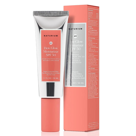 Naturium Dew-Glow Moisturizer SPF 50 PA++++, Daily Moisturizing Sunscreen & Face Primer, Skin Protector with Dewy Finish, 1.7 oz Beauty & Personal Care Naturium