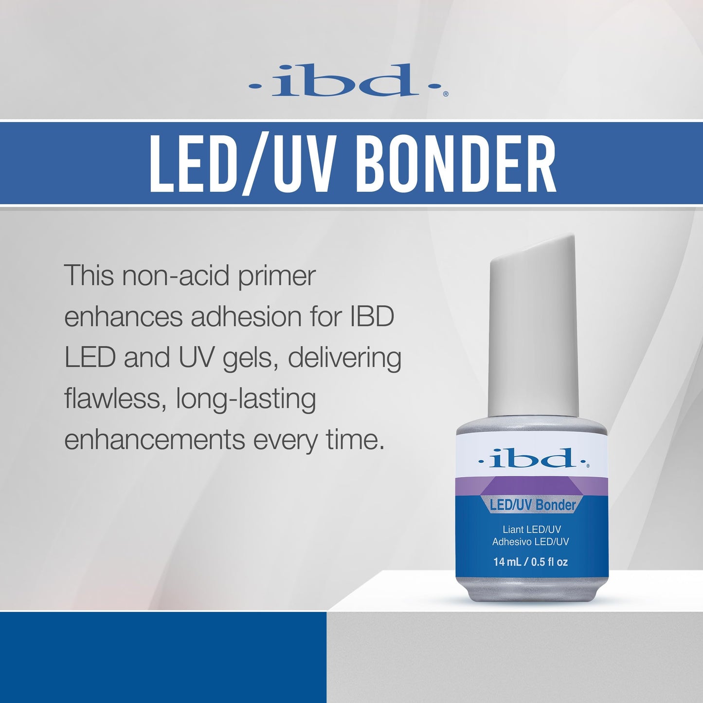 IBD LED/UV Bonder - Nail Primer for Gel Polish and Acrylic Nails, Nail Bonder for Long-Lasting Adhesion, 0.5 oz Beauty & Personal Care IBD