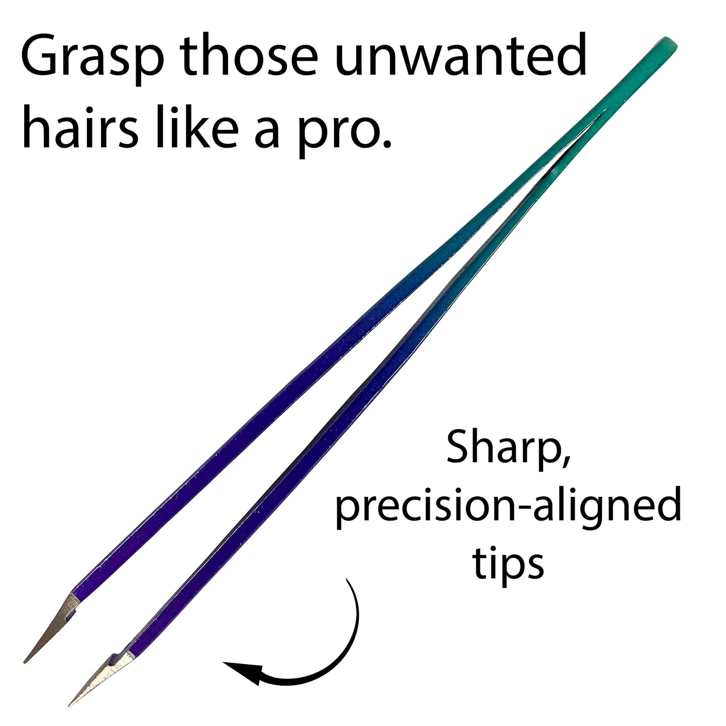 Zizzili Basics Tweezers - Limited Edition Mermaid Slant Tip - Best Tweezer for Eyebrow, Facial Hair Removal and your Precision Needs Beauty and Personal Care Zizzili Basics