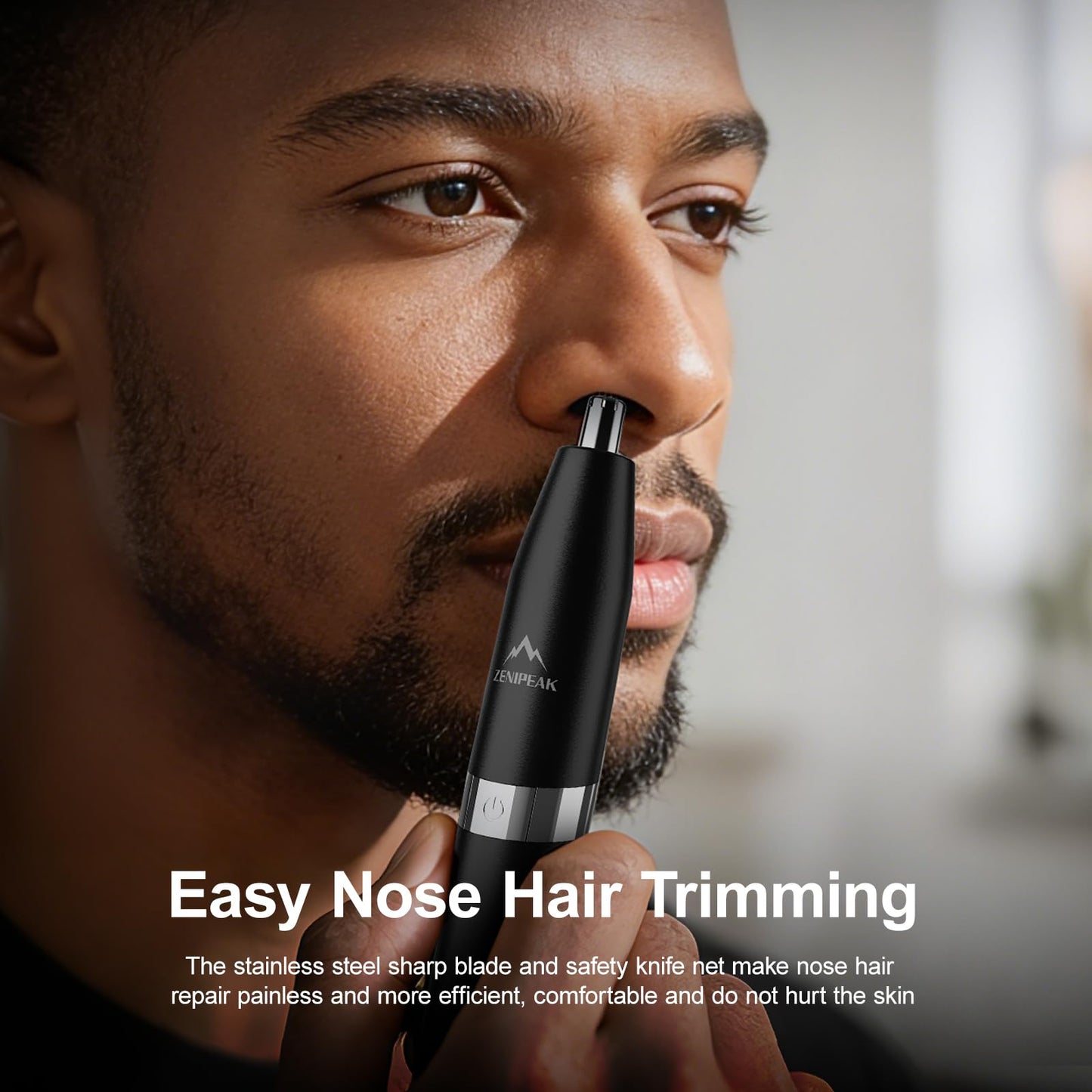 ZENIPEAK Professional Nose Hair Trimmer for Men & Women, USB-C Rechargeable Electric Ear & Nasal Clipper, Micro-Vacuum, Painless 8000 RPM, 3 Patented Beauty and Personal Care ZENIPEAK