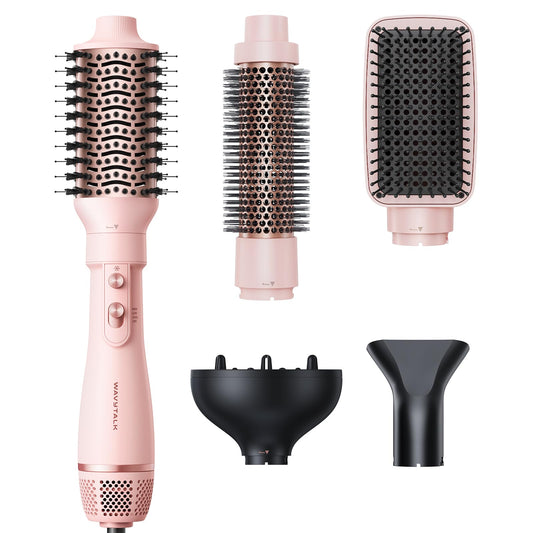 Blow Dryer Brush Set, Wavytalk Air Sculpt 5-in-1 Hot Air Brush Set, Multi Hair Styler for Salon Blowouts, Smooth Curls, Volumizing and Straightening Beauty and Personal Care wavytalk Default Title