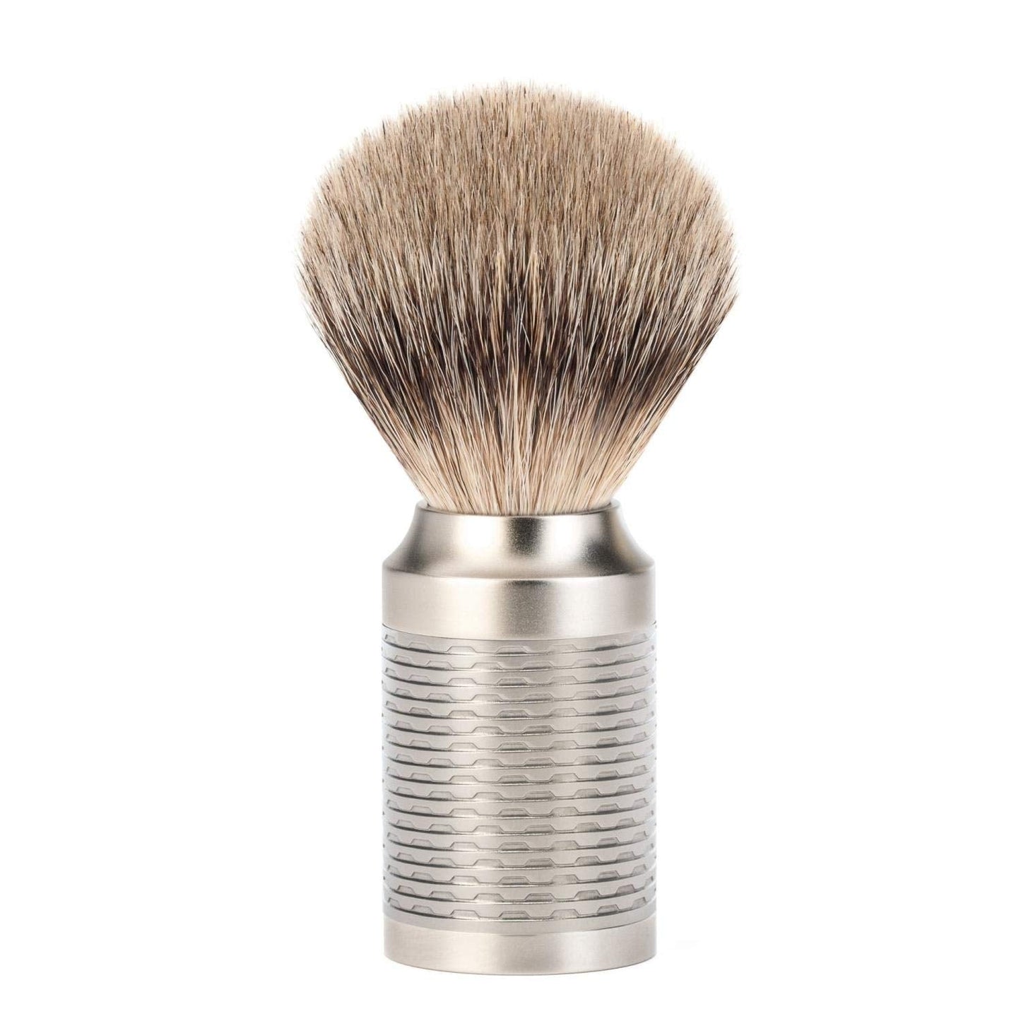 MÜHLE ROCCA Pure Matt Stainless Steel Silvertip Shaving Brush Beauty and Personal Care MÜHLE