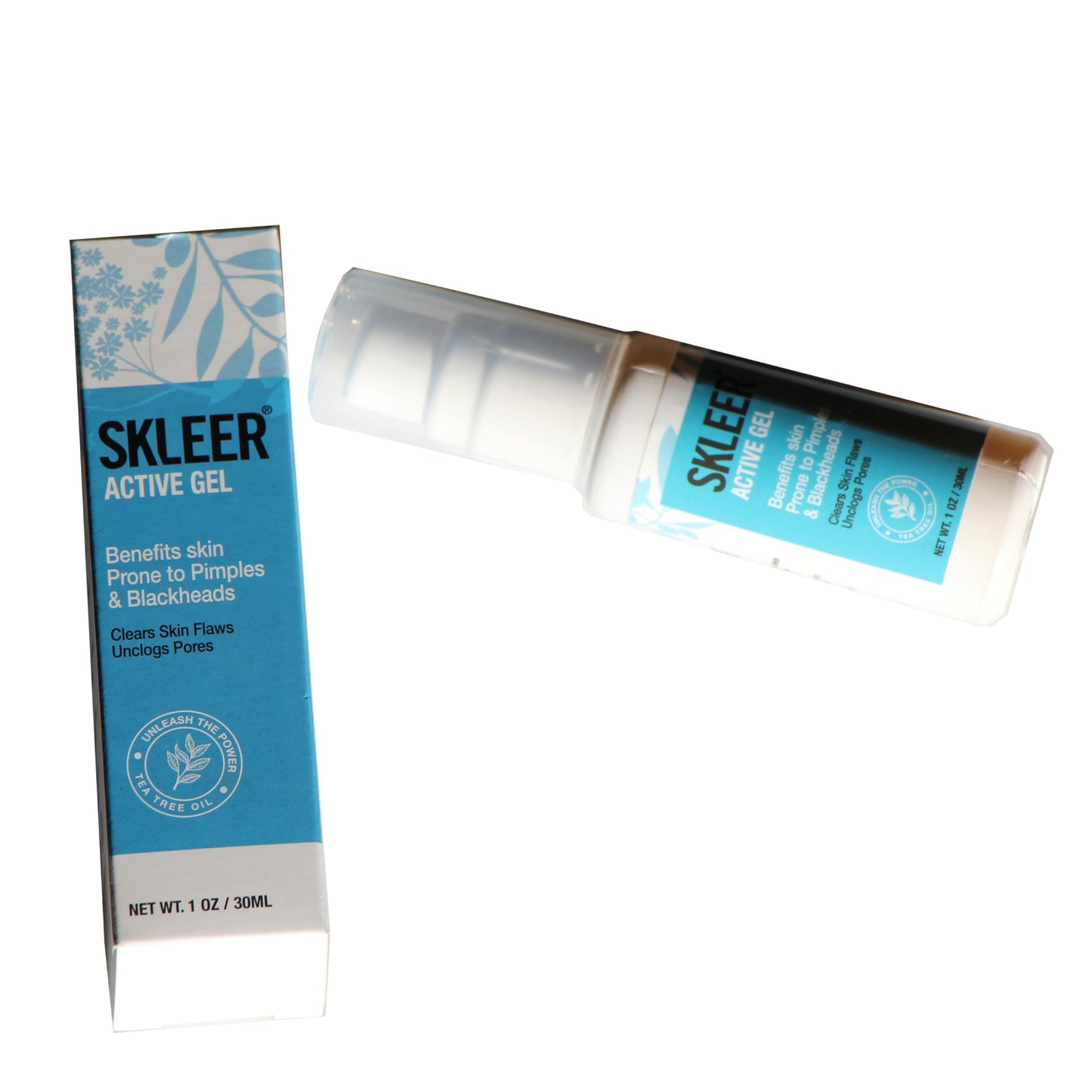 SKLEER - Blackhead Active Face Gel | Extra Strength Blackhead Gel with Potent Essential Oils | (1 oz) Beauty & Personal Care SKLEER