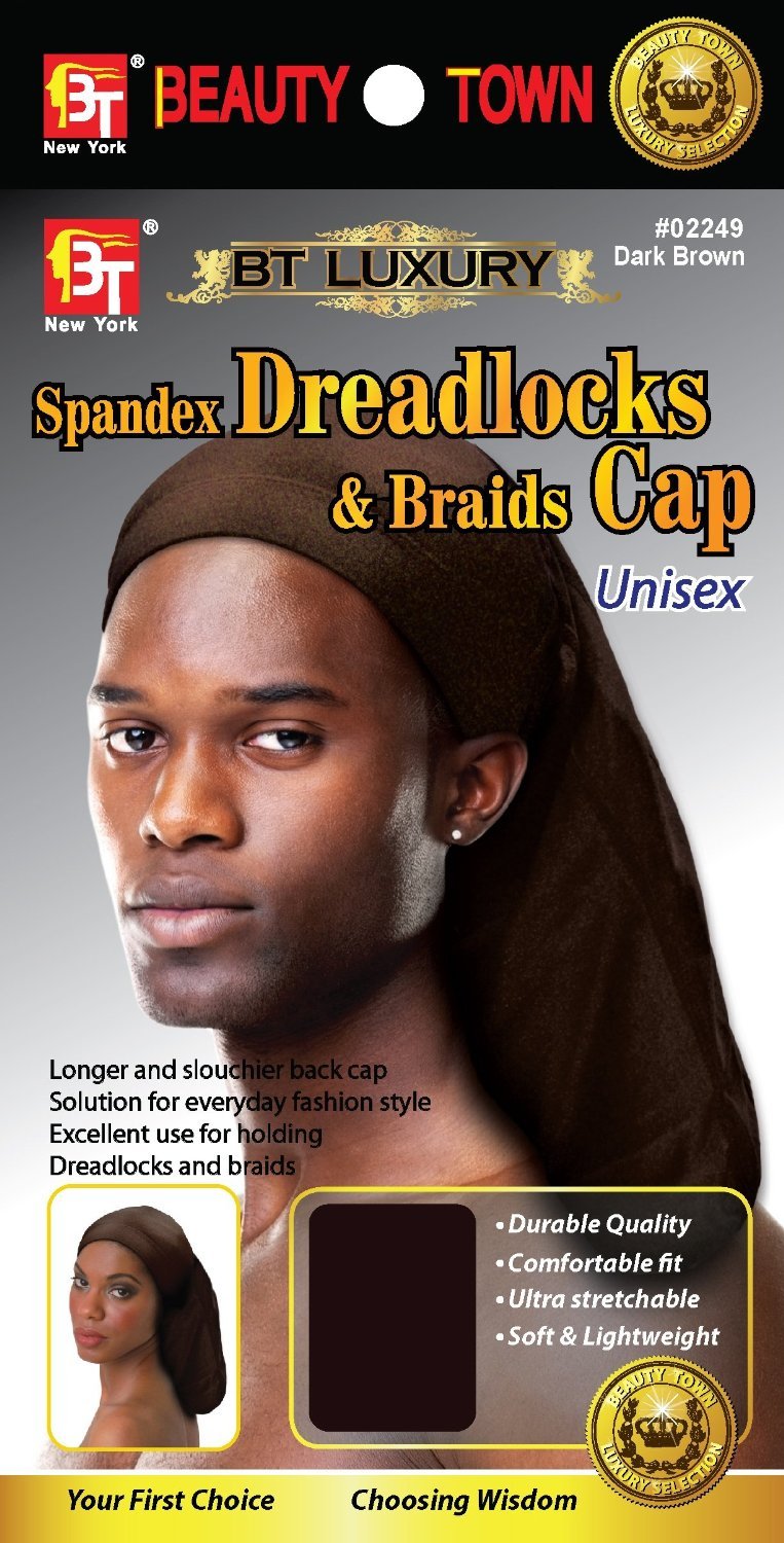 Beauty Town Luxury Spandex Dreadlocks & Braids Cap - Dark Brown Beauty & Personal Care Beauty Town