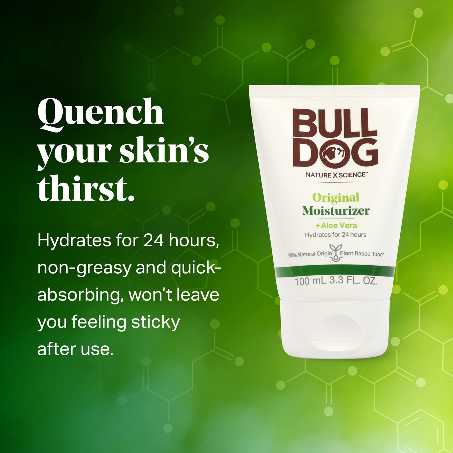 Bulldog Mens Skincare and Grooming Original Facial Moisturizer, 3.3 Fluid Ounce - Pack of 2 Beauty & Personal Care BULLDOG