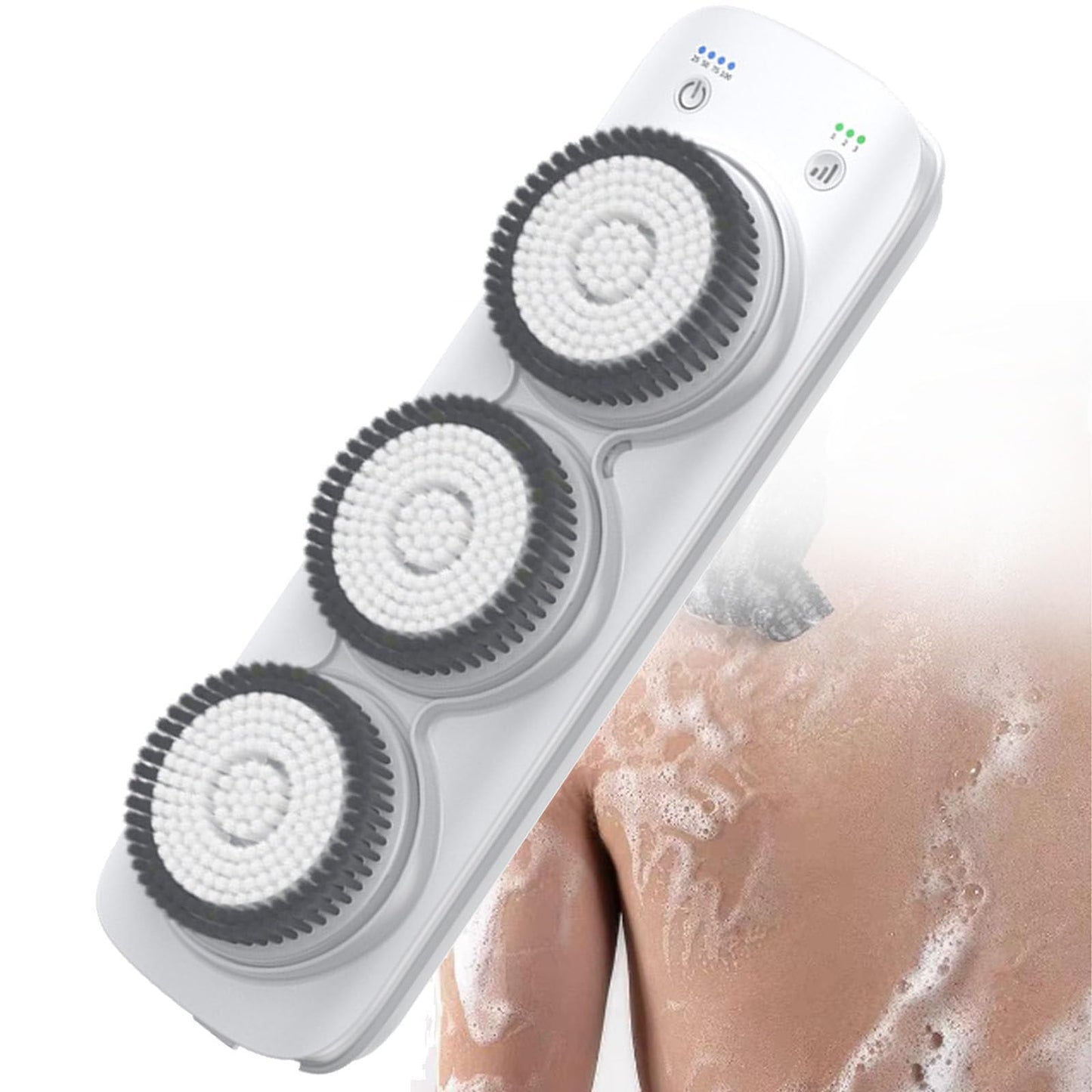 Rotating Body Brush,Electric Wall Mounted Back Bath Brush,Exfoliating Bath Wash Pad,Automatic Rota-Tion Deap Clean Skin,110V Beauty and Personal Care SACLMD