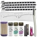 Eyebrow Mapping Kit with White, Lilac, and Aqua Mapping String, [100ft/ 30m],Peel Off Shaping Pencil Set with Eyebrow Pencil Sharpener, Shaper, 10 Beauty & Personal Care Ink Permanent