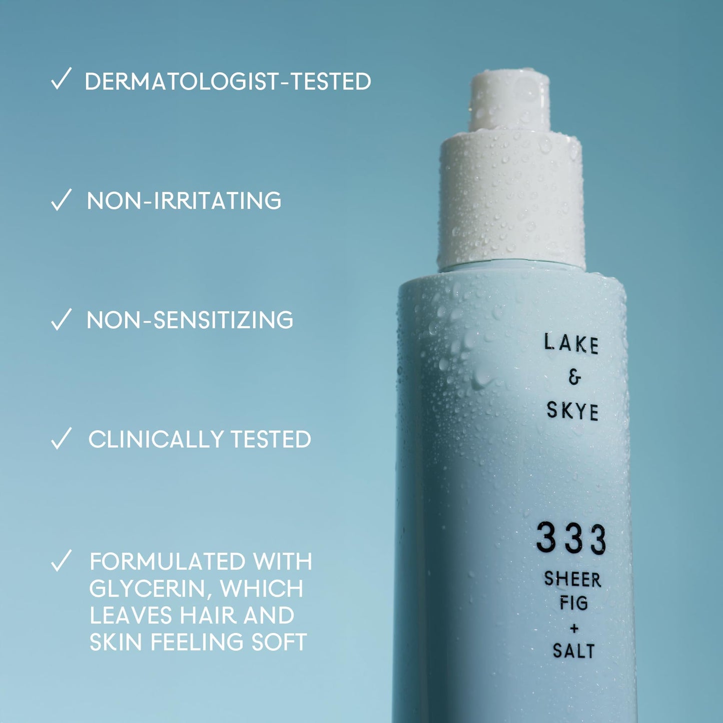 Lake & Skye 333 Sheer Fig + Salt Hair & Body Mini Mist - Travel Size, Hydrating, Fruity, Woody - 1 fl oz Beauty & Personal Care Lake & Skye