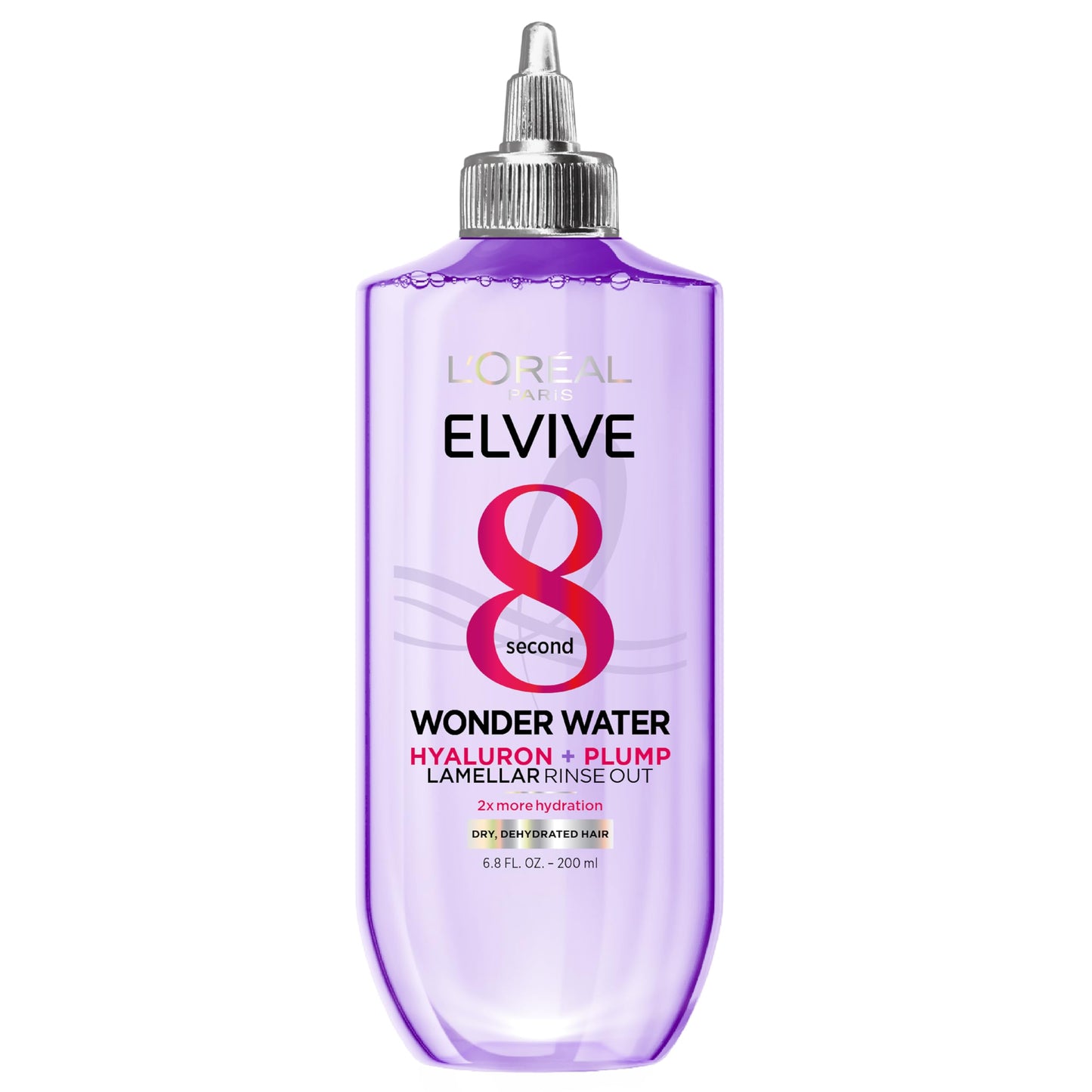 L'Oreal Paris Elvive Hyaluron Plump Flash Hydration Wonder Water Hair Rinse, 8 Second Hydrating Hair Care Treatment for Soft, Shiny Hair, 6.8 Fl Oz Beauty & Personal Care L'Oreal Paris