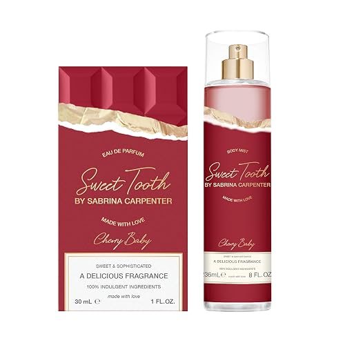 SCENT BEAUTY Sabrina Carpenter Eau de Parfum & Body Spray Bundle - Cherry Baby - 1 fl oz & 8 fl oz Beauty & Personal Care SCENT BEAUTY