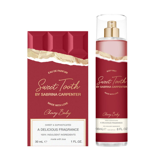 SCENT BEAUTY Sabrina Carpenter Eau de Parfum & Body Spray Bundle - Cherry Baby - 1 fl oz & 8 fl oz Beauty & Personal Care SCENT BEAUTY