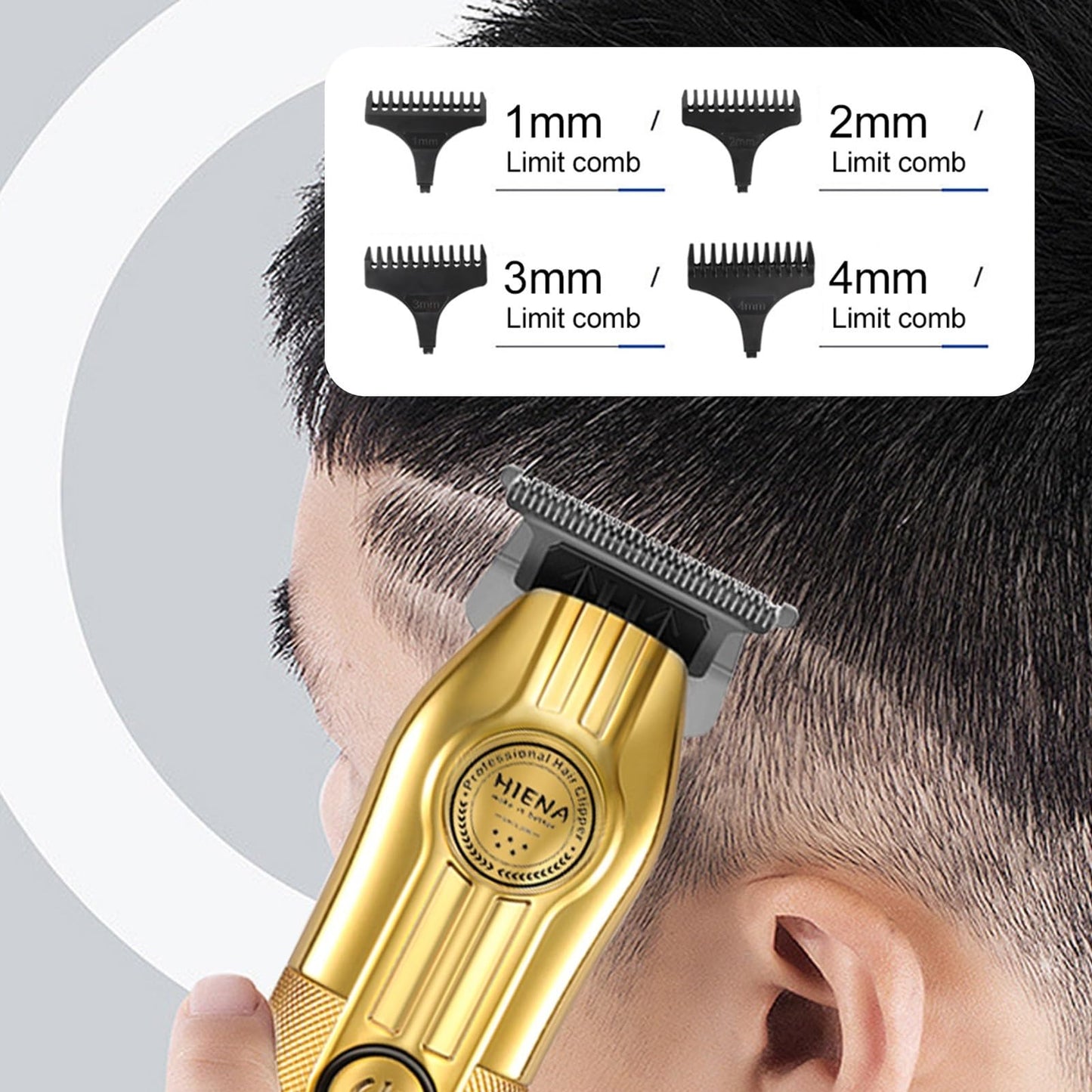 QDKVTNDJZ Hair Clippers for Men, Professional Barber Machines Electric Trimmer Precision Steel Blade Cutting Machine(Rose Gold 601) Beauty and Personal Care QDKVTNDJZ