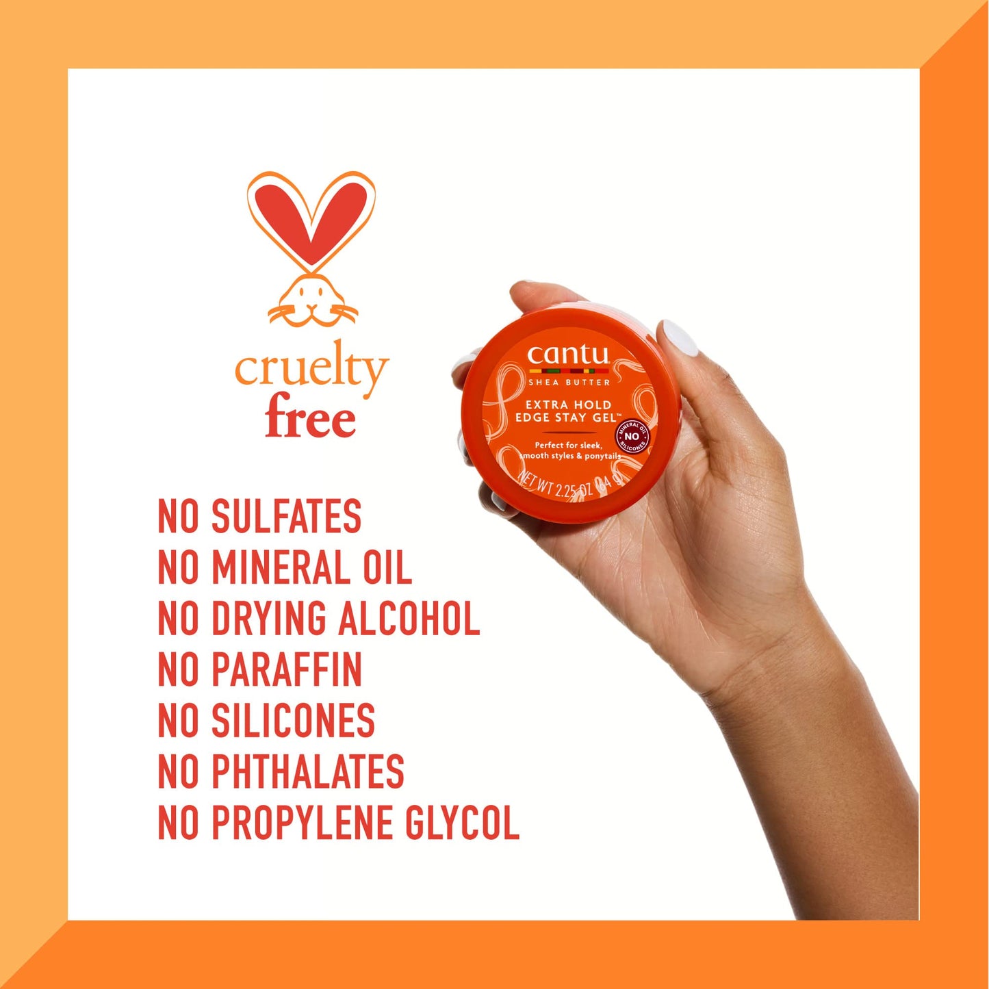 Cantu Extra Hold Edge Stay Gel with Shea Butter, 2.25 oz (Packaging May Vary) Beauty & Personal Care Cantu