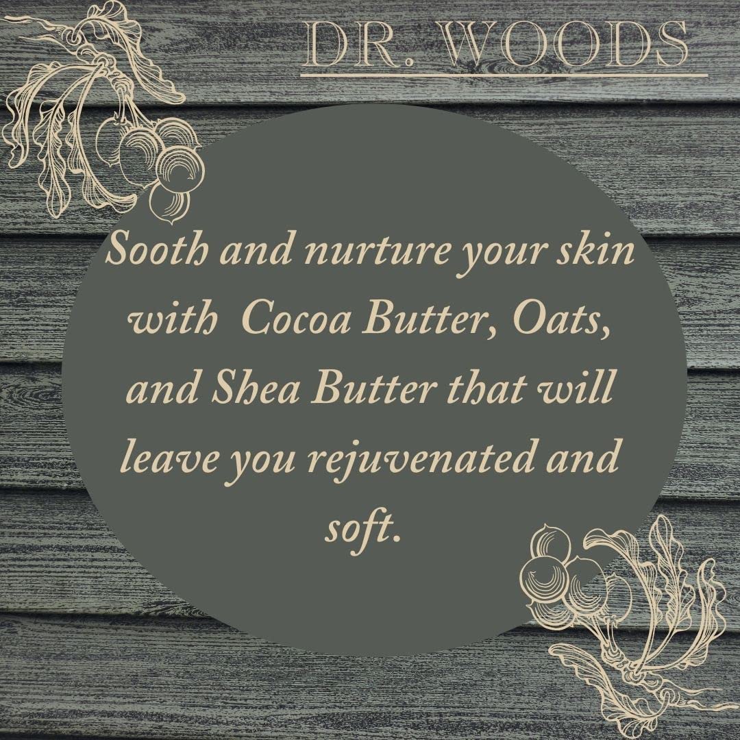 Dr Woods Bar Soap Raw Blk Size 5.25z Dr Woods Bar Soap Raw Blk 5.25z Beauty & Personal Care Dr. Woods