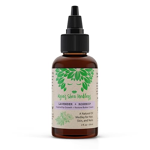 Multiuse Lavender + Rosehip Oil Medley for Face, Body, and Hair - Natural Rosehip Oil, Lavender Essential Oil, and Vitamin E - Seals in Moisture Beauty & Personal Care Kyra's Shea Medleys