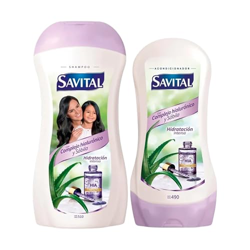Savital Shampoo and Conditioner Set with Hyaluronic Complex and Aloe - Hydrating Daily Hair Care Duo for Soft, Smooth Hair Beauty & Personal Care Yahve