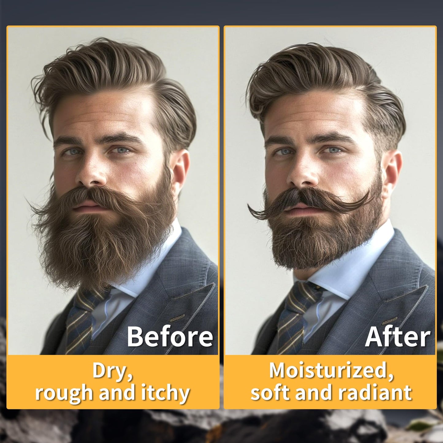 RAQEHO 1oz Mustache Wax For Men - Unscented Strong Hold Moustache Beard Wax Styling Paste Thickener Grooming Balm Cera Para Barba De Hombre Beauty and Personal Care RAQEHO