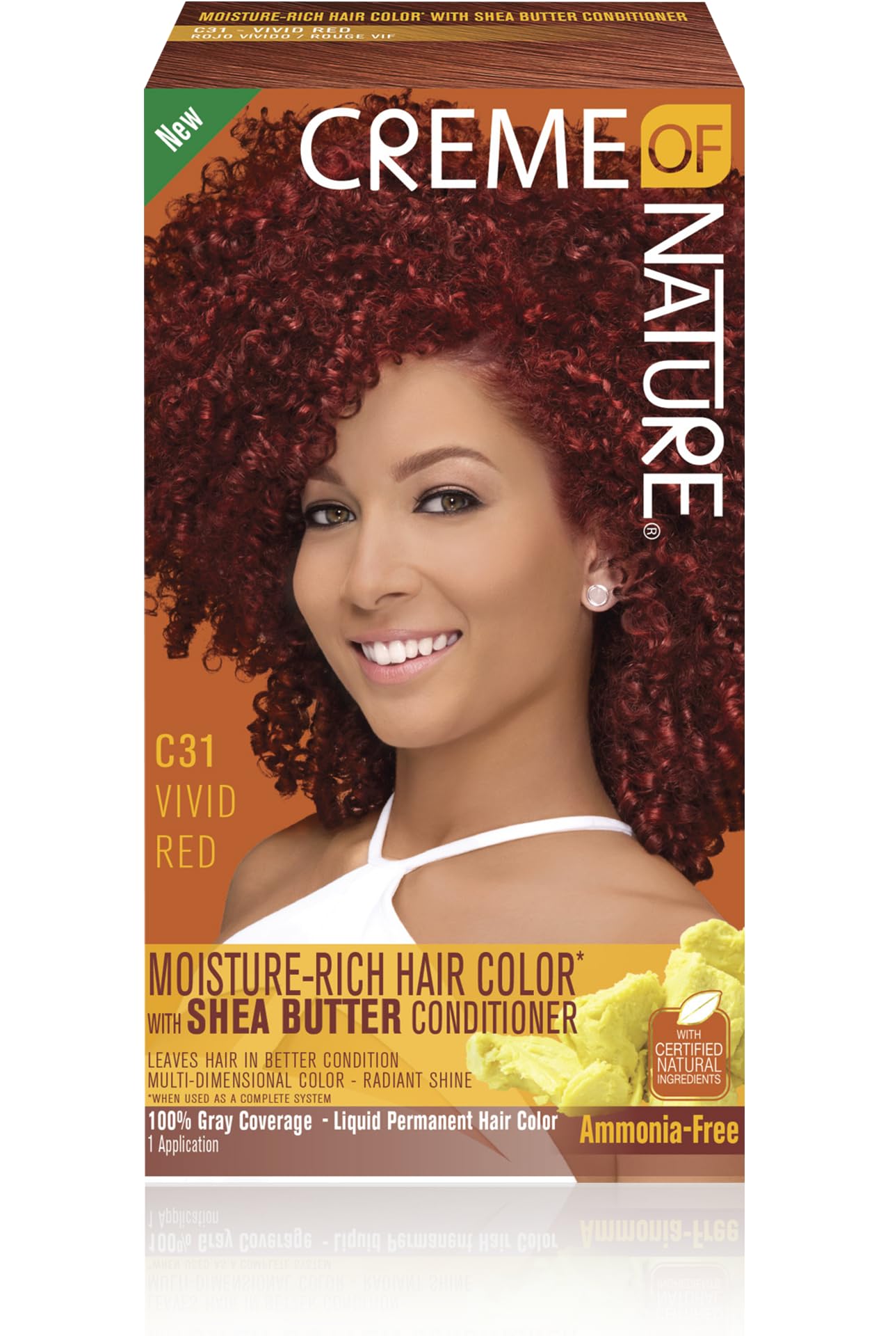 Creme of Nature Moisture Rich Hair Color Kit, C31 Vivid Red, 1 Application Beauty & Personal Care Creme of Nature