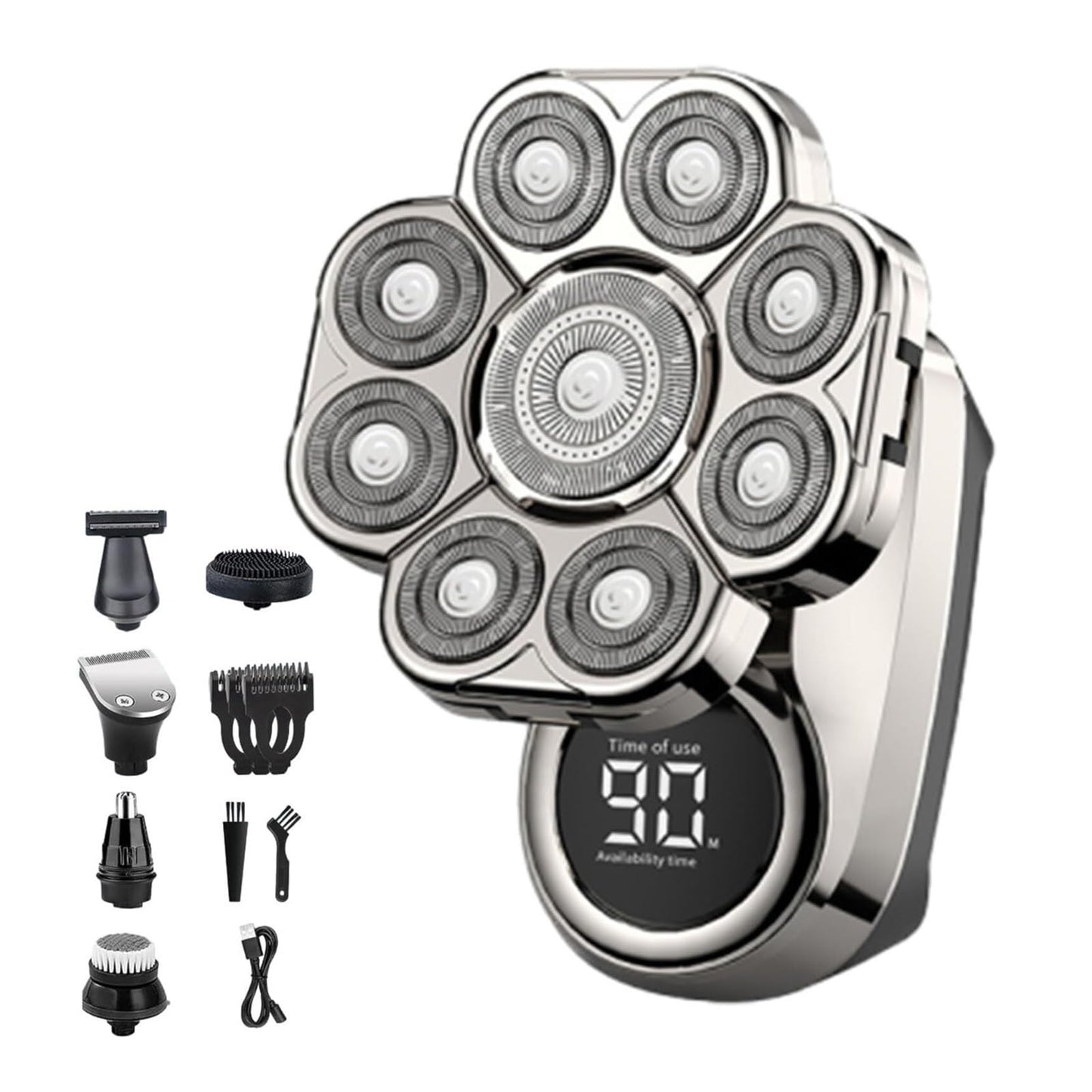 MDNHHBPZ Bawldy Pro Head Shaver, 9D Floating Blade Heads, Intelligent LED Display IPX7 Waterproof Wet Dry Shaving, Rechargeable Cordless Razor(1 Set Beauty and Personal Care MDNHHBPZ