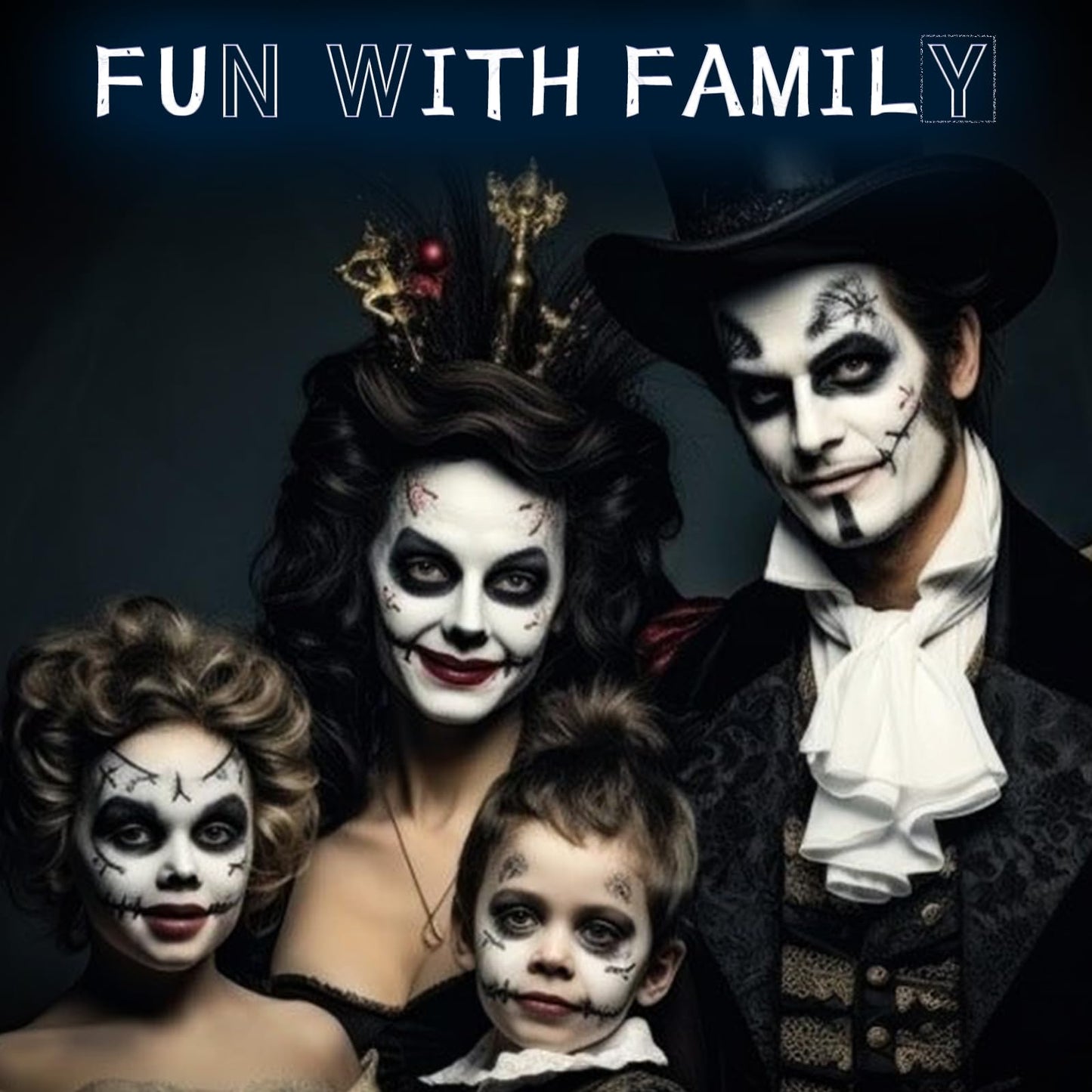 VPCRT6 White Black Blue Halloween Face Body Paint with 3PCS Sponge and 1PC Brush, for Baseball, Sports(Eye Black) & Halloween, Face Painting Kit Beauty & Personal Care VPCRT6