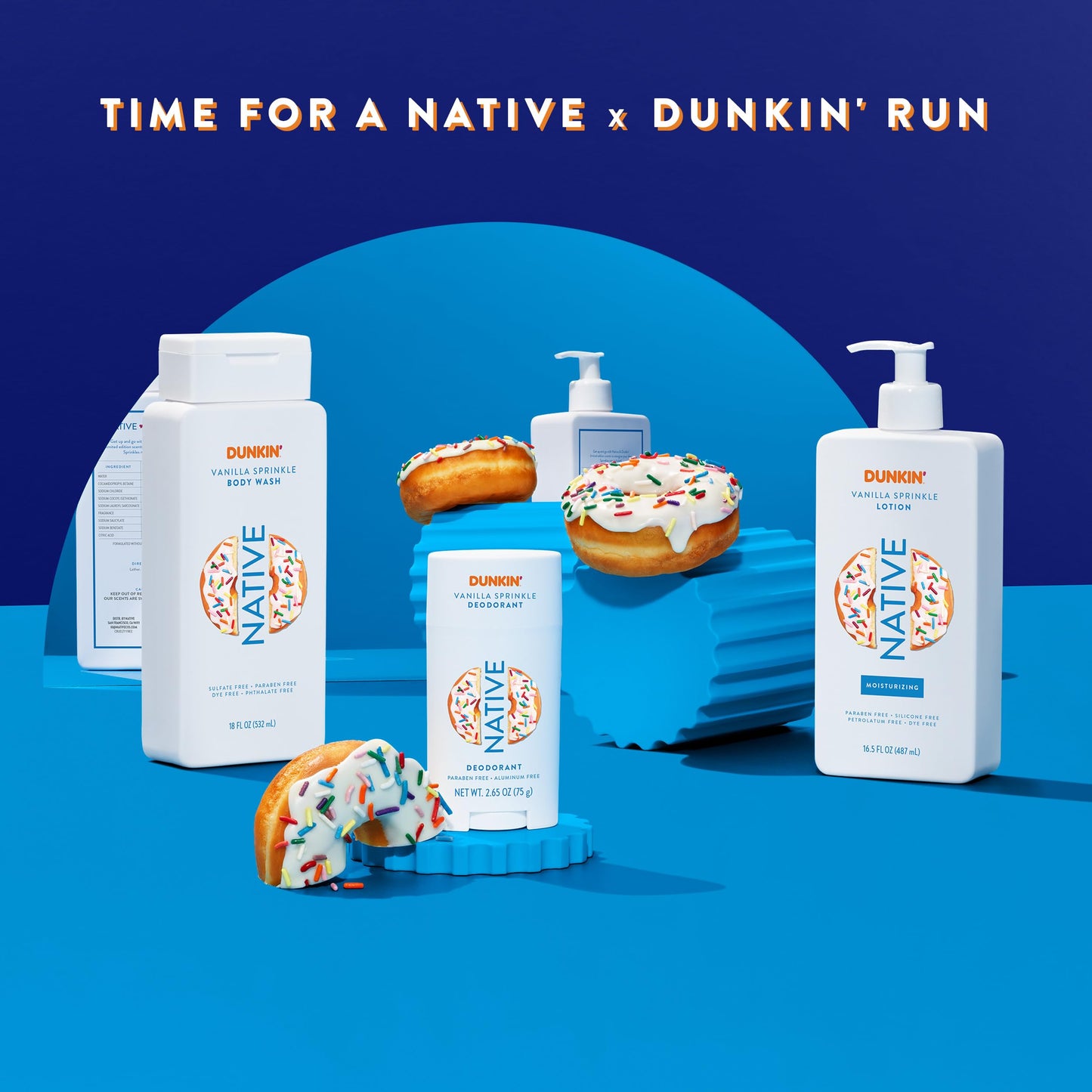 Native Body Wash, Dunkin Vanilla Sprinkle, Contains Naturally Derived Ingredients | For Women & Men, Sulfate, Paraben, & Dye Free Leaving Skin Soft Beauty & Personal Care Native