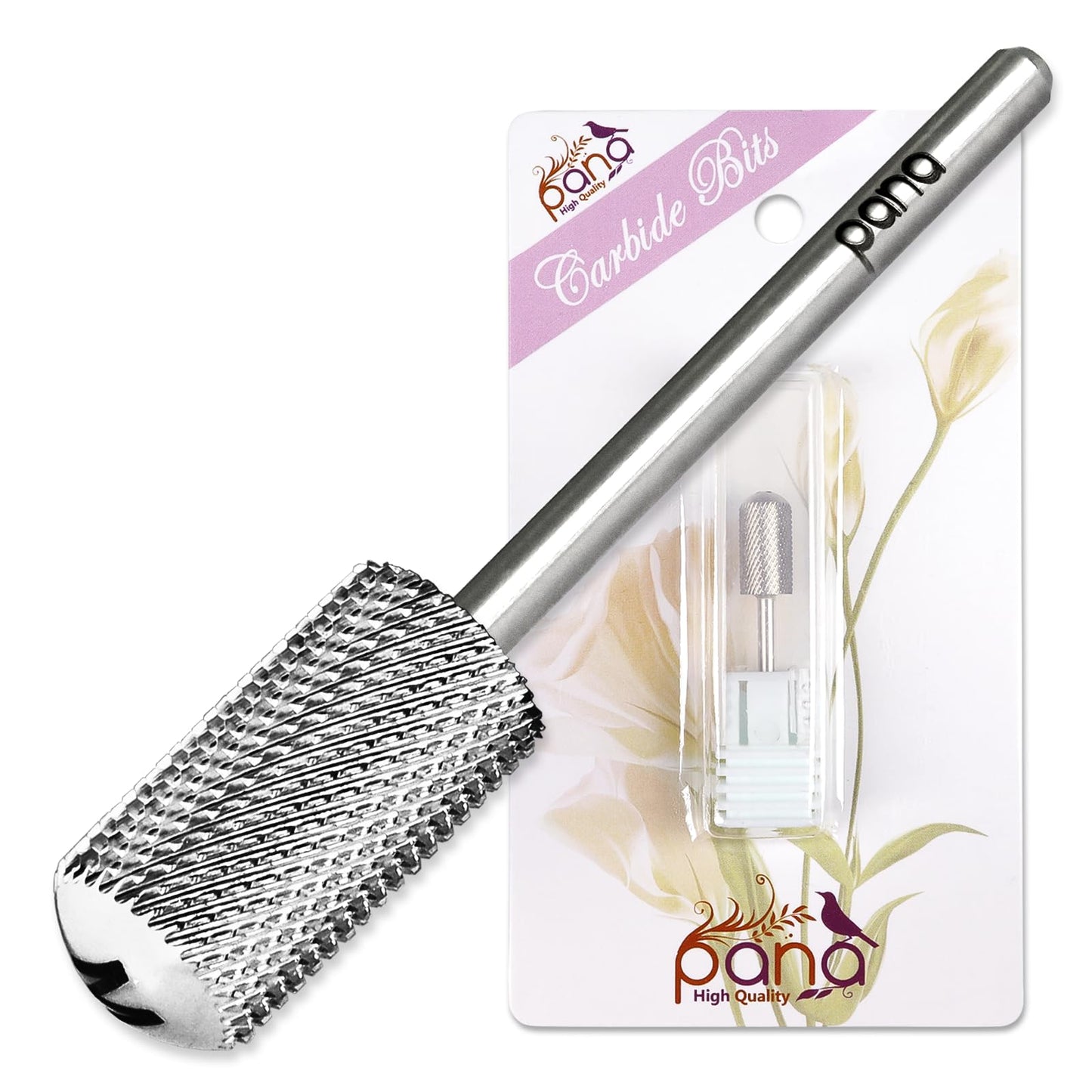 PANA 3/32" Large Smooth Round Top Safety Carbide Nail Drill Bit for Gel Polish & Acrylic Removal Nail Salon Manicure Pedicure Electric File Tools Beauty and Personal Care PANA Default Title
