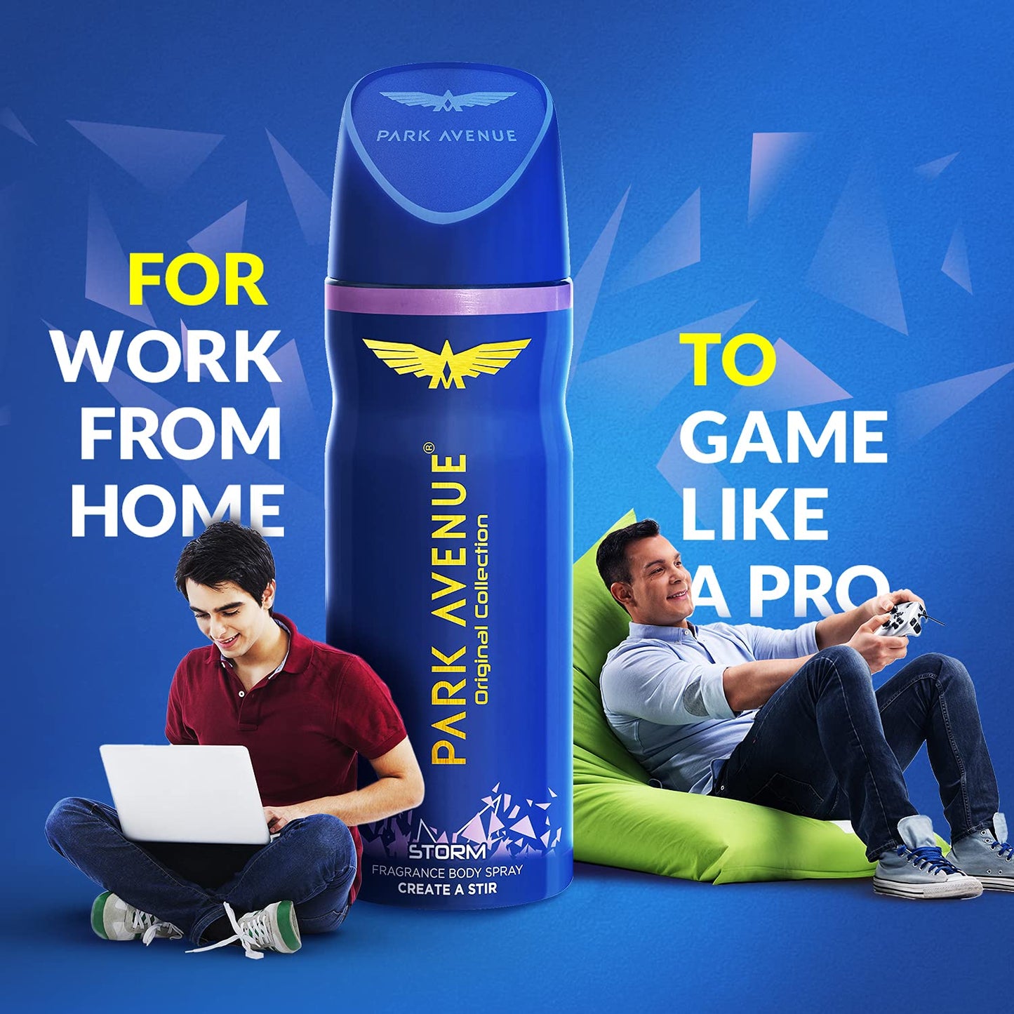Park Avenue Storm Body Deodorant for Men, 100gm/130ml Beauty and Personal Care PARK AVENUE