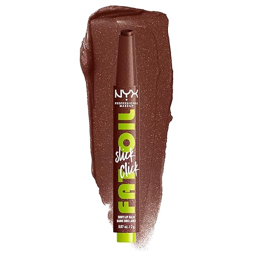 NYX PROFESSIONAL MAKEUP Fat Oil Slick Click, Lightweight, Buildable, Pigmented Vegan Lip Balm - Trending Topic Beauty & Personal Care NYX PROFESSIONAL MAKEUP
