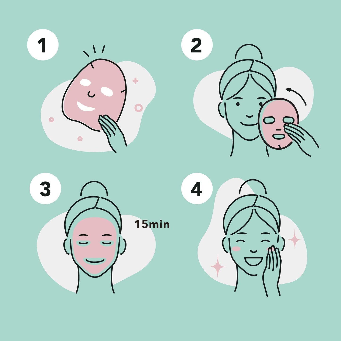 Celavi Essence Face Mask Paper Sheet Korea Skin Care Moisturizing 12 Pack Classic Facial Beauty Beauty & Personal Care Celavi Cosmetics