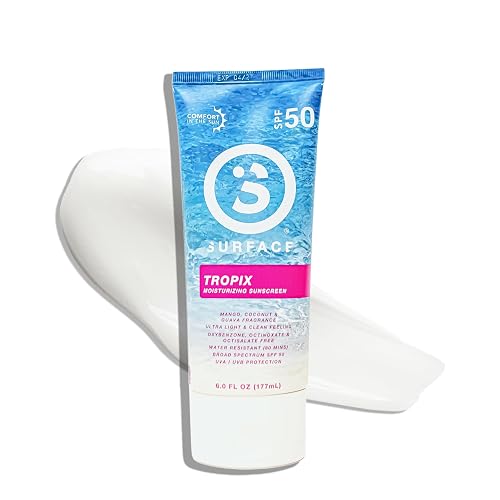 Surface Sunscreen Lotion SPF 50 for Face & Body, Lightweight Natural Formula, Reef Friendly, Broad Spectrum UVA UVB Protection, Water Resistant Sun Beauty & Personal Care Surface Sun Systems