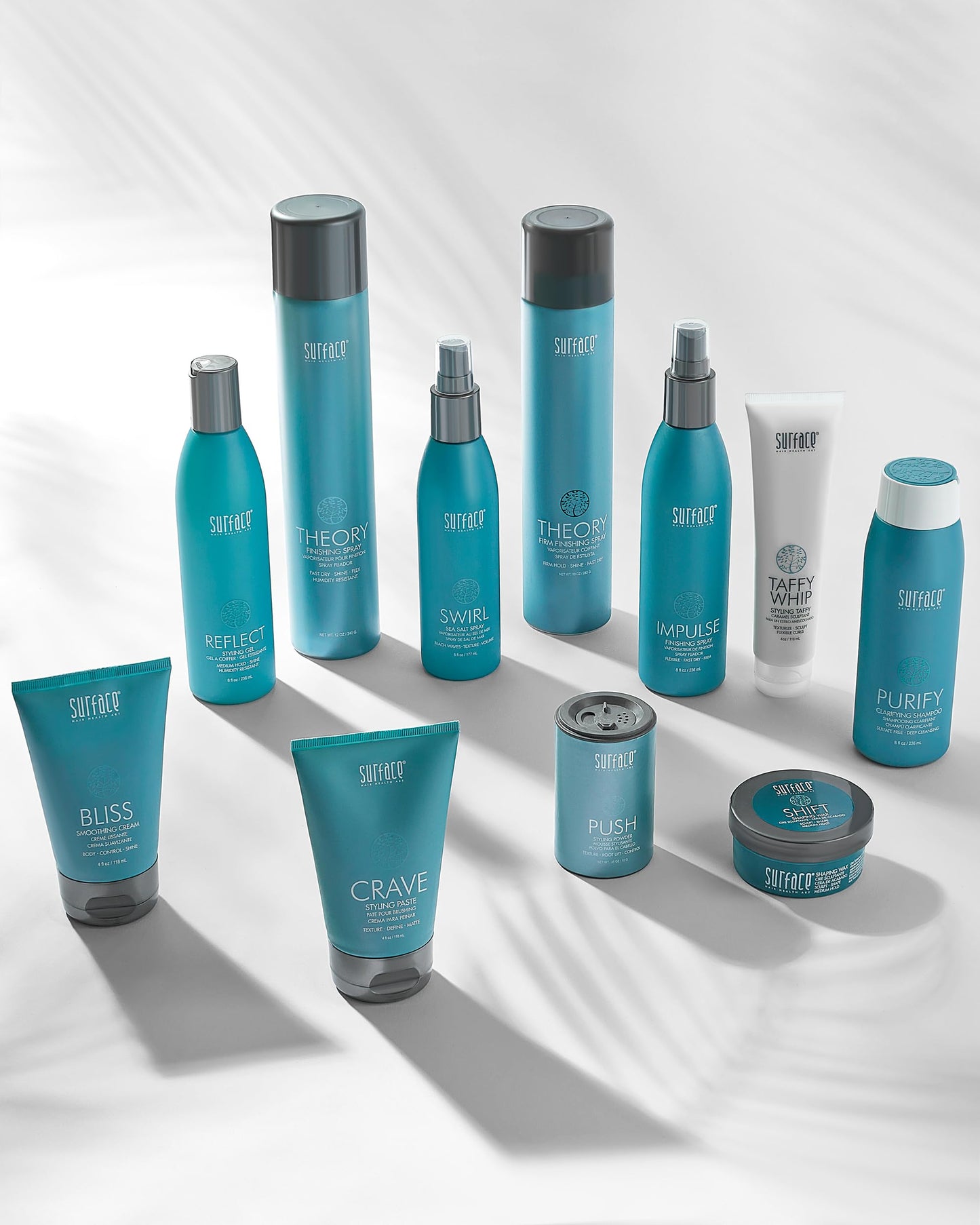 SURFACE Hair Theory Finishing Spray, Medium Hold Flexible Styling Hairspray - Thermal Protection with Medium Shine - Lasting Control, 12 Oz (Packaging Beauty & Personal Care SURFACE
