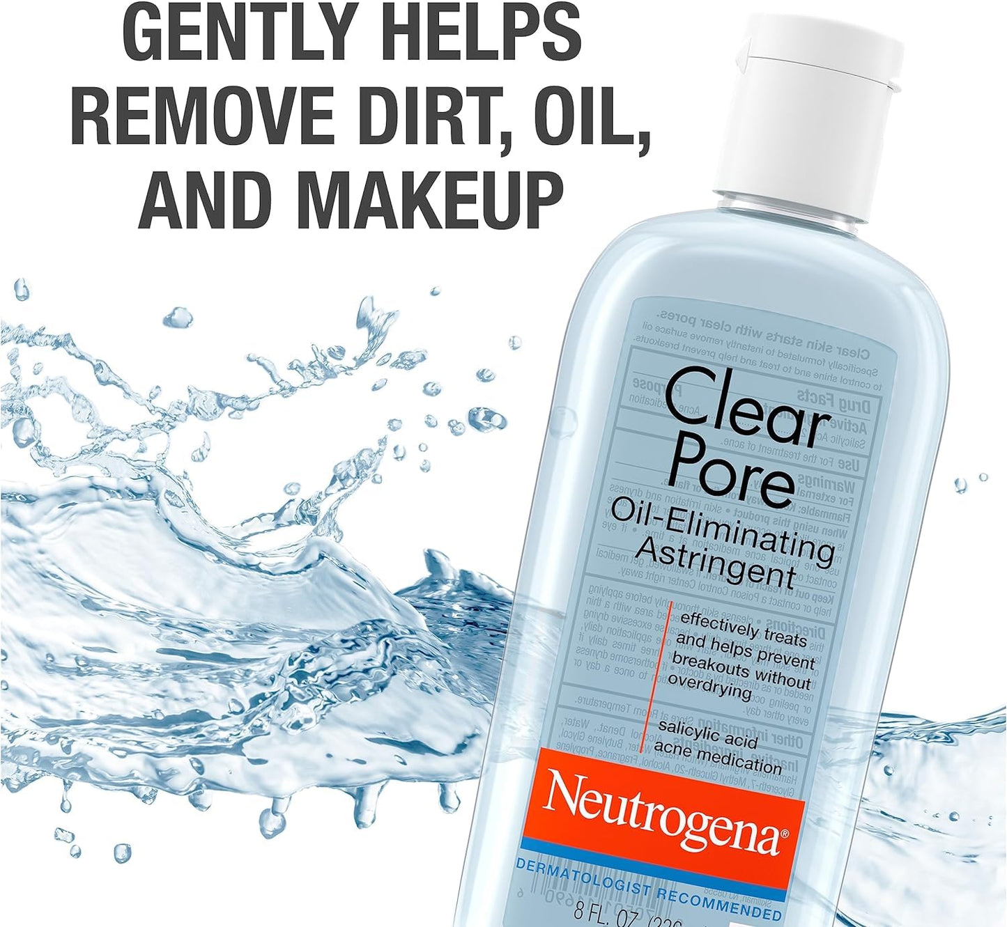 Neutrogena Clear Pore Oil-Eliminating Astringent 8 oz (Pack of 4) Beauty & Personal Care Neutrogena