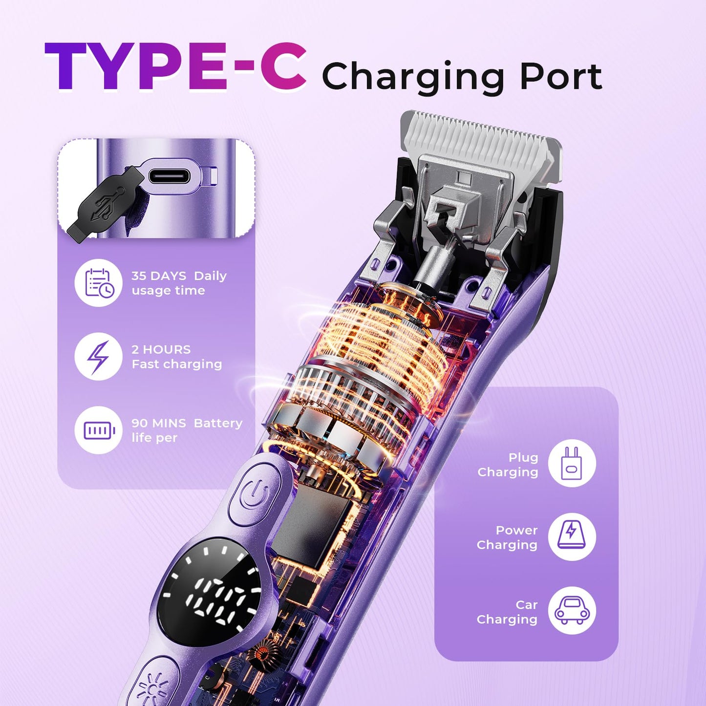 4 in 1 Bikini Trimmer for Women, Electric Razors for Women - Dual Head, Wet & Dry Use Pubic Body Hair Trimmer Electric Shavers, Rechargeable Womens Beauty and Personal Care WEQOEE