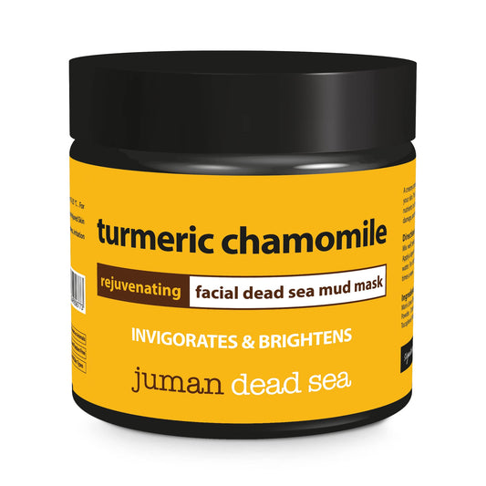 All Natural & Authentic TURMERIC CHAMOMILE Rejuvenating Facial MUD MASK with Dead Sea Salt Minerals - Invigorates - Paraben Free - Not Tested Beauty & Personal Care Reveal Naturals