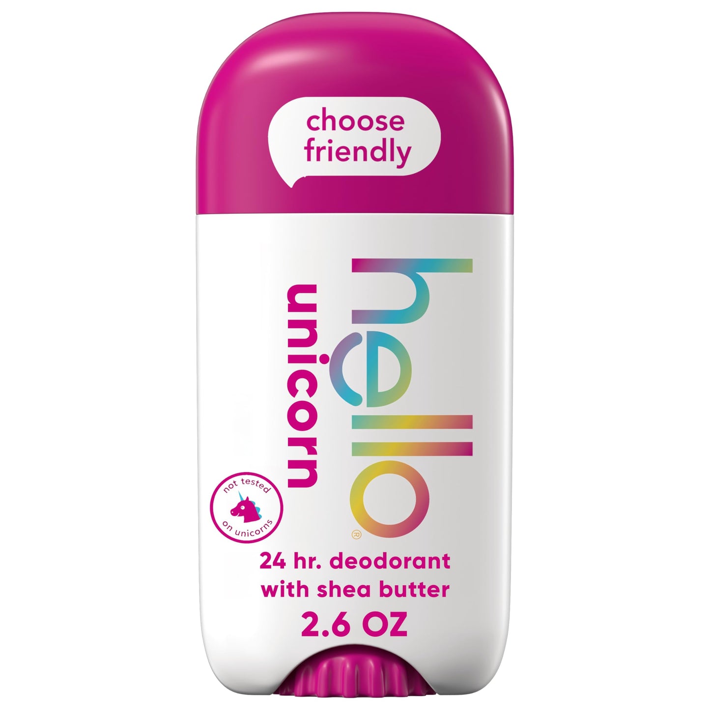 hello Unicorn Aluminum Free Deodorant for Women and Men with Shea Butter, 24-Hour Freshness, Baking Soda Free Deodorant, Dermatologically Tested, 2.6 Beauty and Personal Care hello