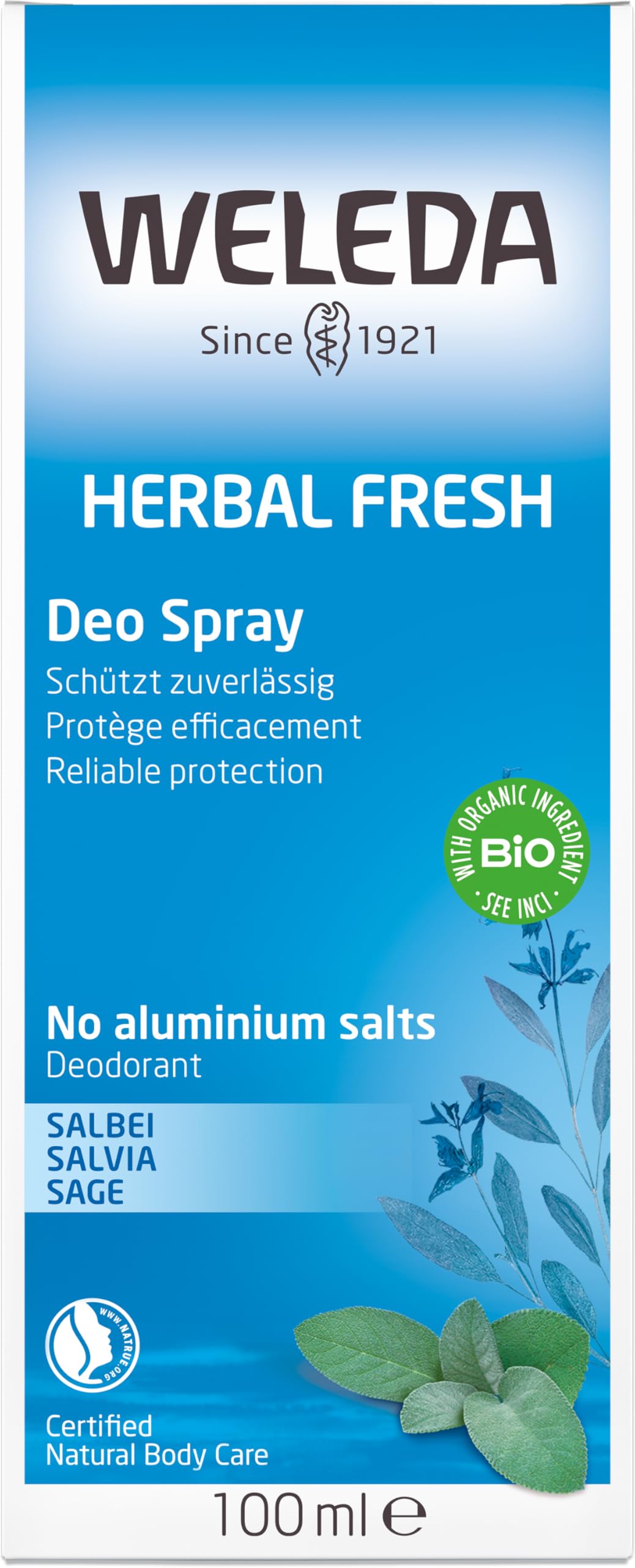 Weleda Deodorant Spray, Sage - 3.4 Ounce, (Pack of 2) Beauty and Personal Care Weleda