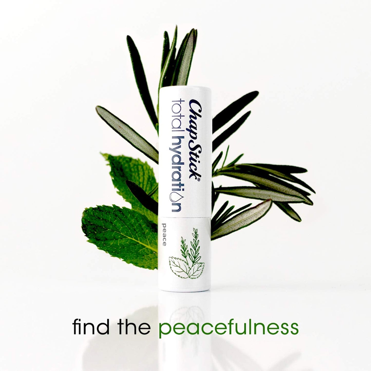 ChapStick Total Hydration Essential Oils Peace Lip Balm, Rosemary + Peppermint Lip Balm Tube, Lip Care - 0.12 Oz Beauty & Personal Care ChapStick