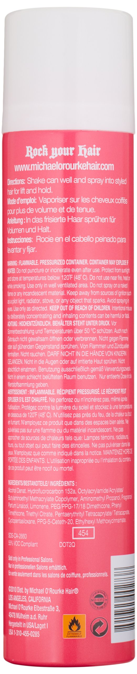 Michael O'Rourke Spray It Hard Big Volume Hair Spray Unisex, 10 Ounce Beauty & Personal Care Michael O'Rourke
