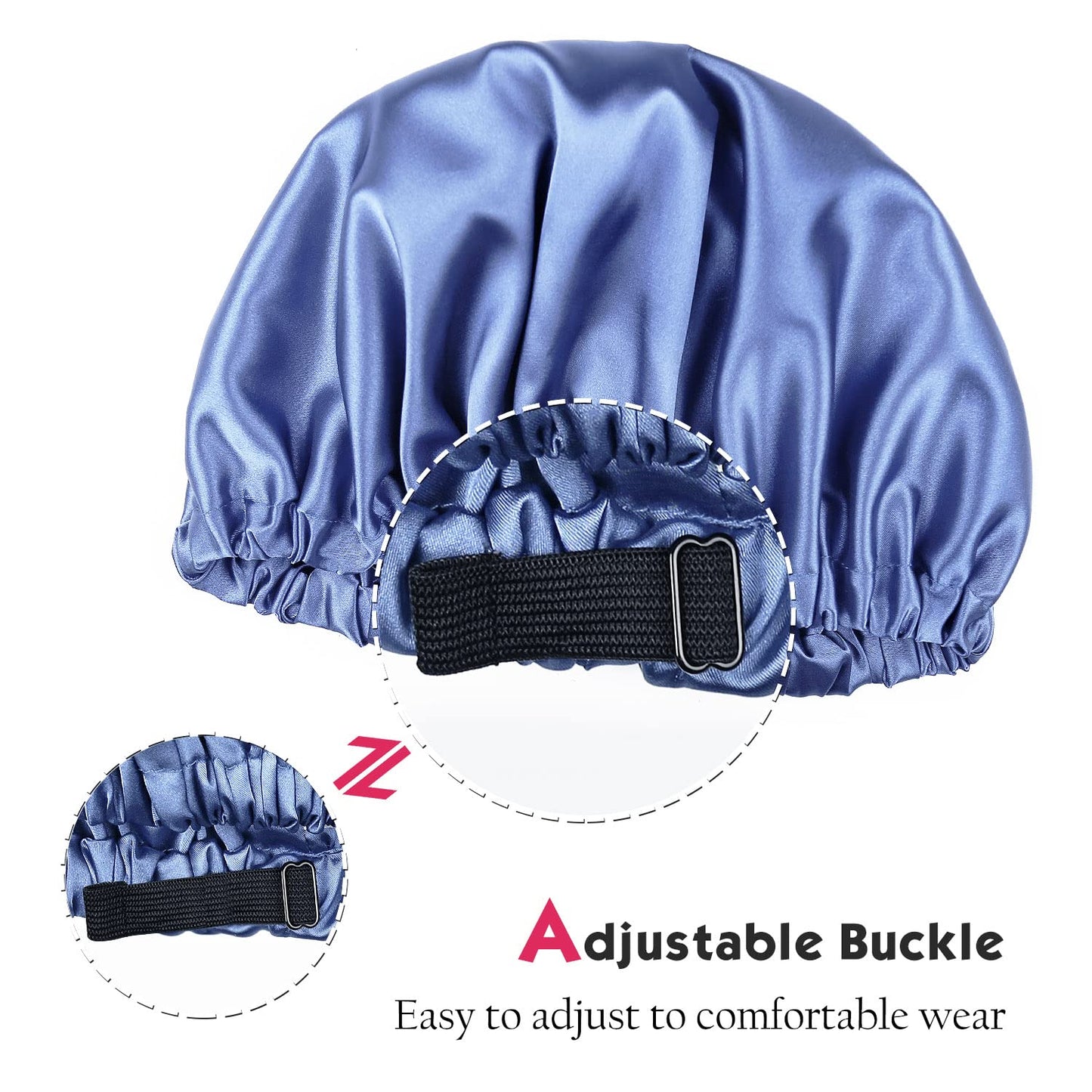 Satin Bonnet for Black Women, Satin Scarf for Hair Light Blue Beauty and Personal Care Alnorm
