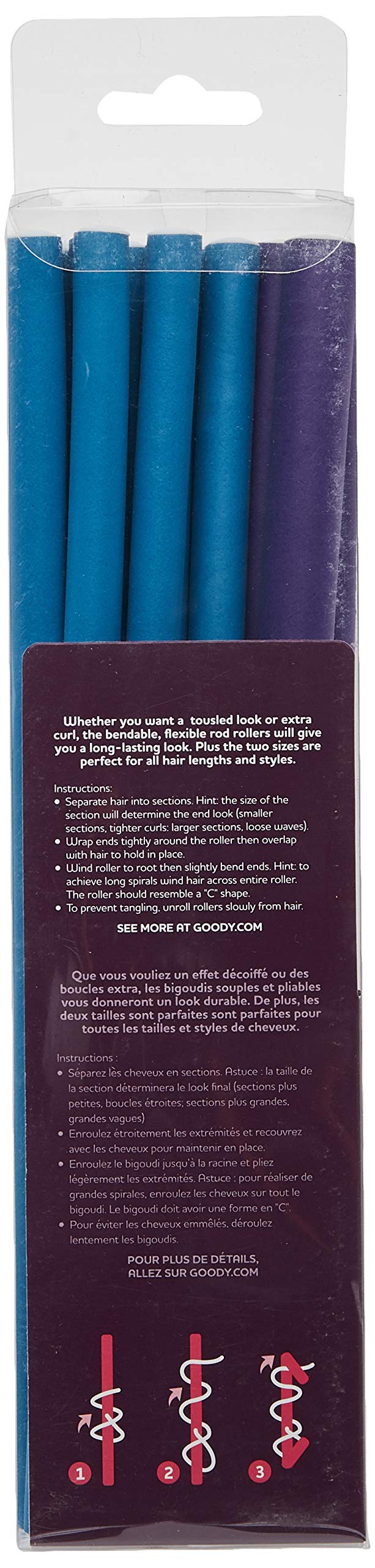 Goody Flexible Rod Hair Rollers, Assorted Beauty & Personal Care GOODY
